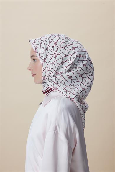 ZERRE TİVİL İPEK EŞARP 90*90 CM - K. FUŞYA