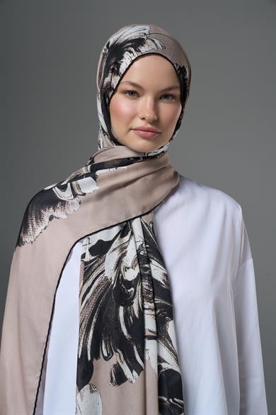 ZİA MODAL İPEK ŞAL 70*190 - BEJ