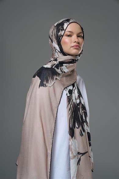 ZİA MODAL İPEK ŞAL 70*190 - BEJ