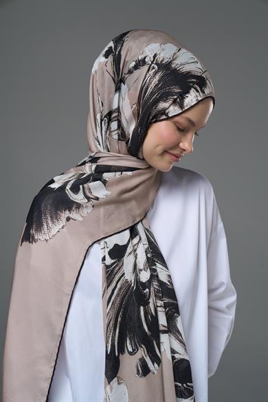 ZİA MODAL İPEK ŞAL 70*190 - BEJ