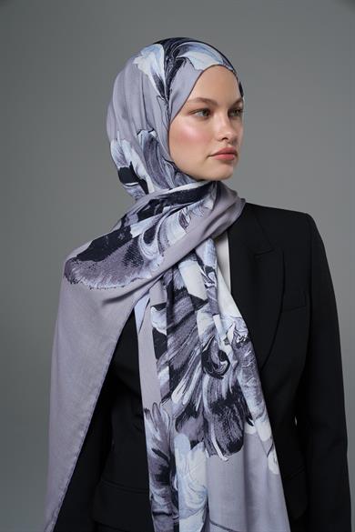 ZİA MODAL İPEK ŞAL 70*190 - GRİ