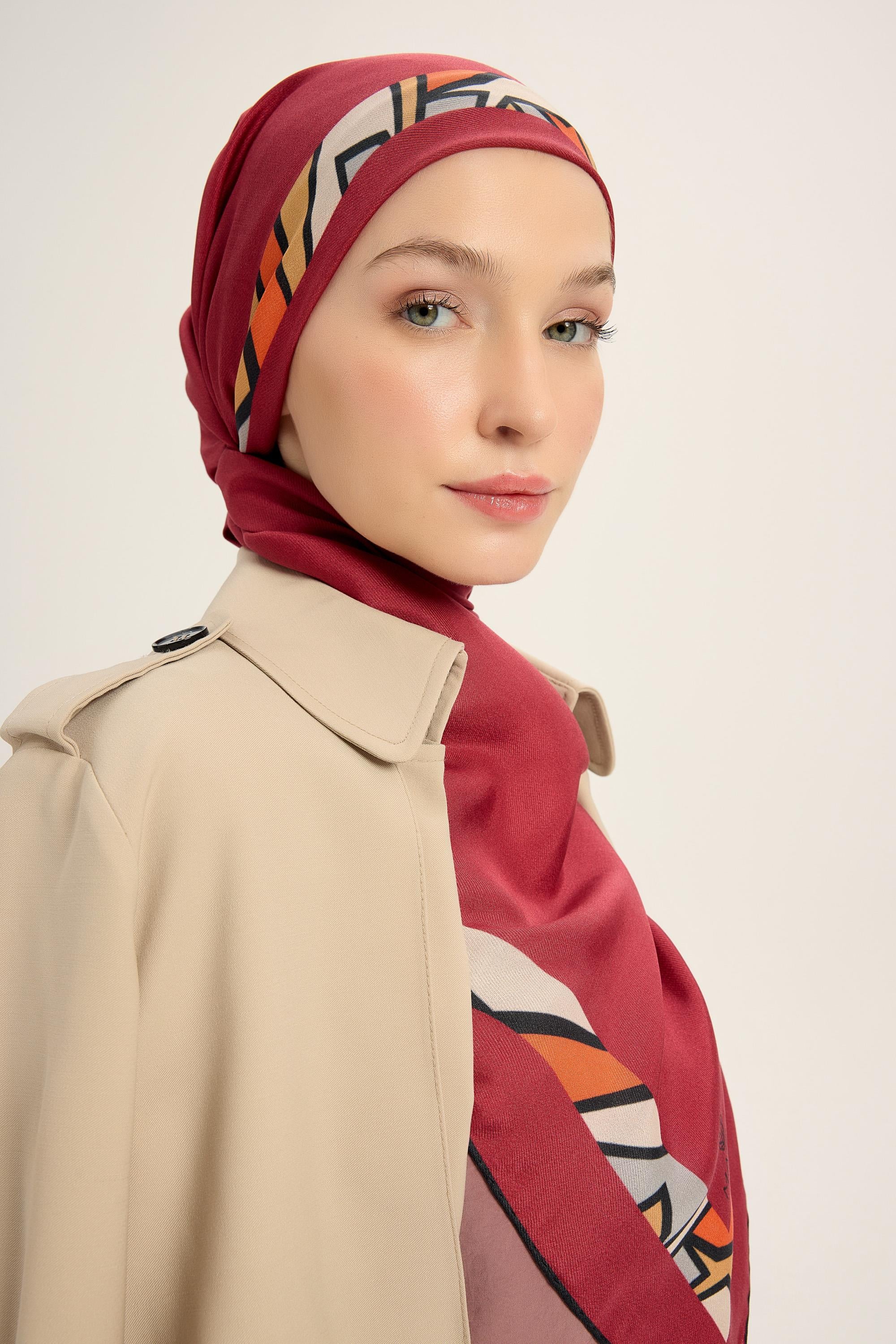 ADEN PAMUK İPEK ŞAL 70*190 CM - FUŞYA