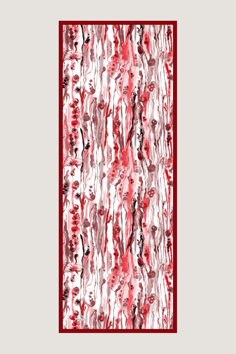 ALAZ FLOŞ VİSKON 70*190CM ŞAL - KIRMIZI 