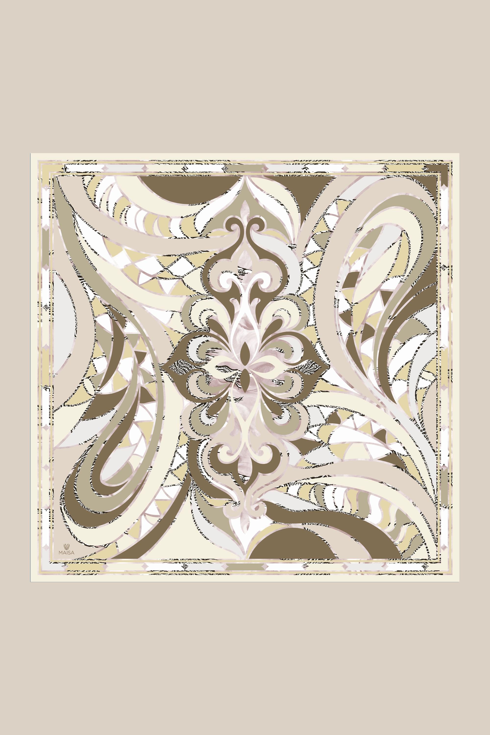 ATOL TİVİL İPEK EŞARP 90*90 CM - KUM