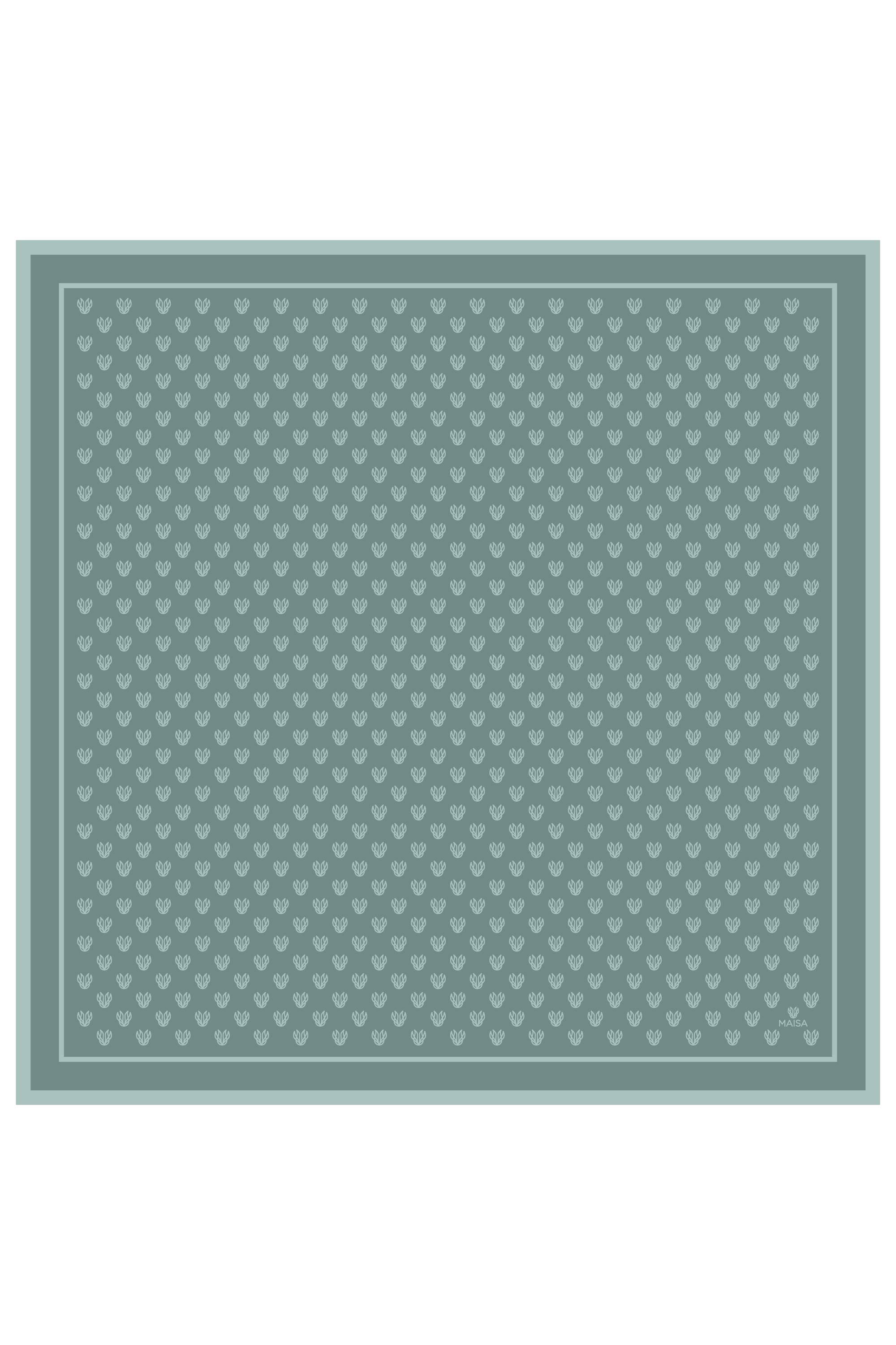 BİRCE TİVİL İPEK EŞARP 90*90 - WASABİ