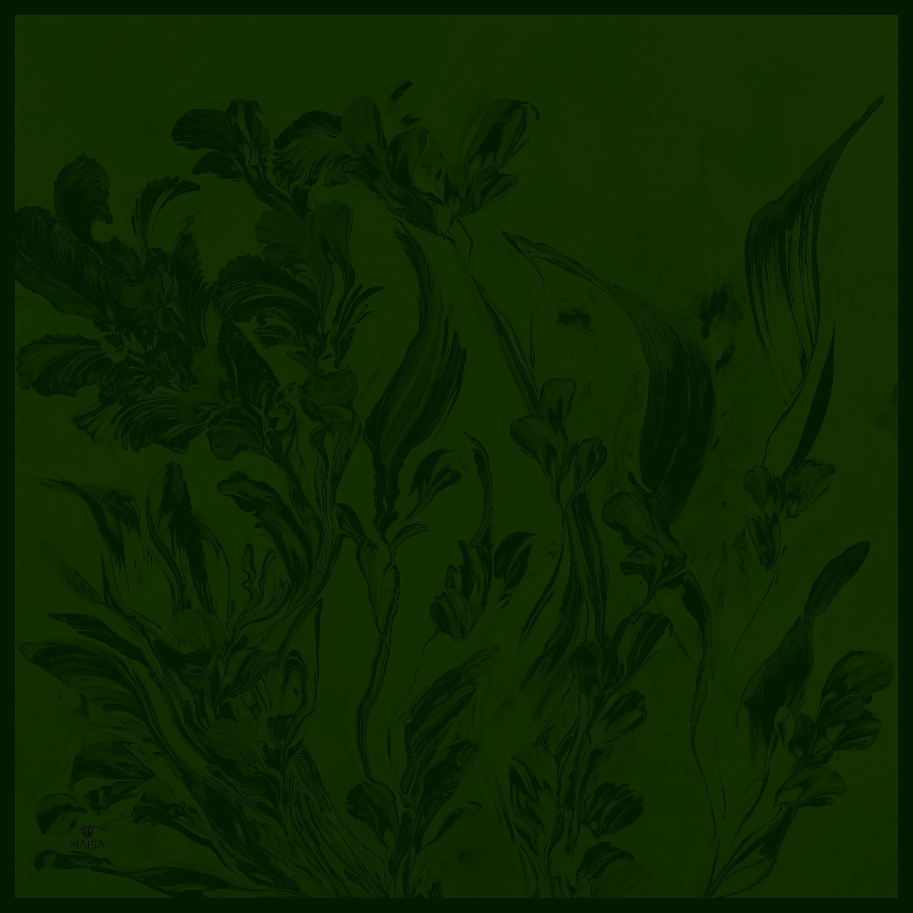 BUĞU MULBERRY İPEK EŞARP 90*90 CM - KOYU YEŞİL