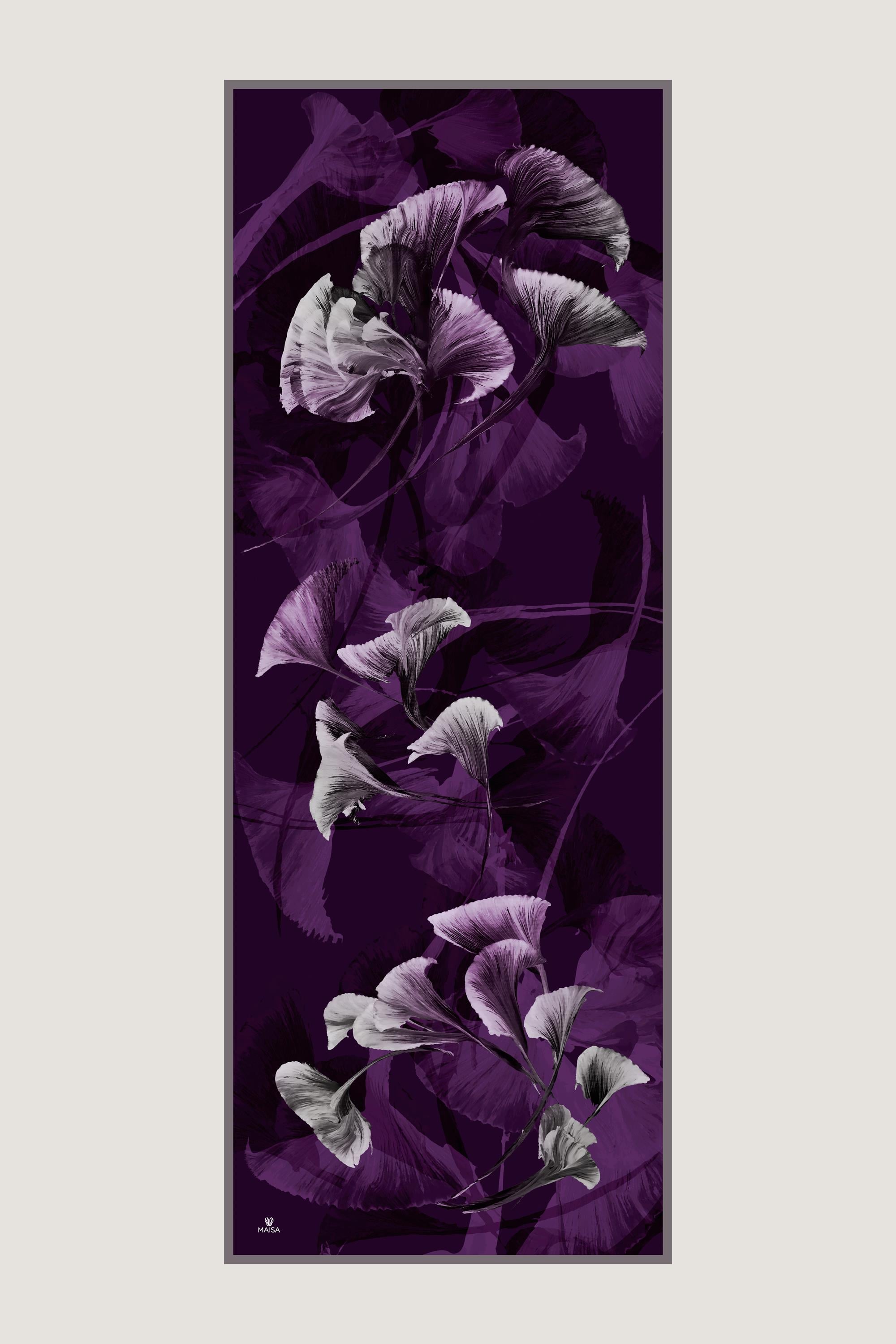 EFZA KREP İPEK ŞAL 70*190 CM - MÜRDÜM