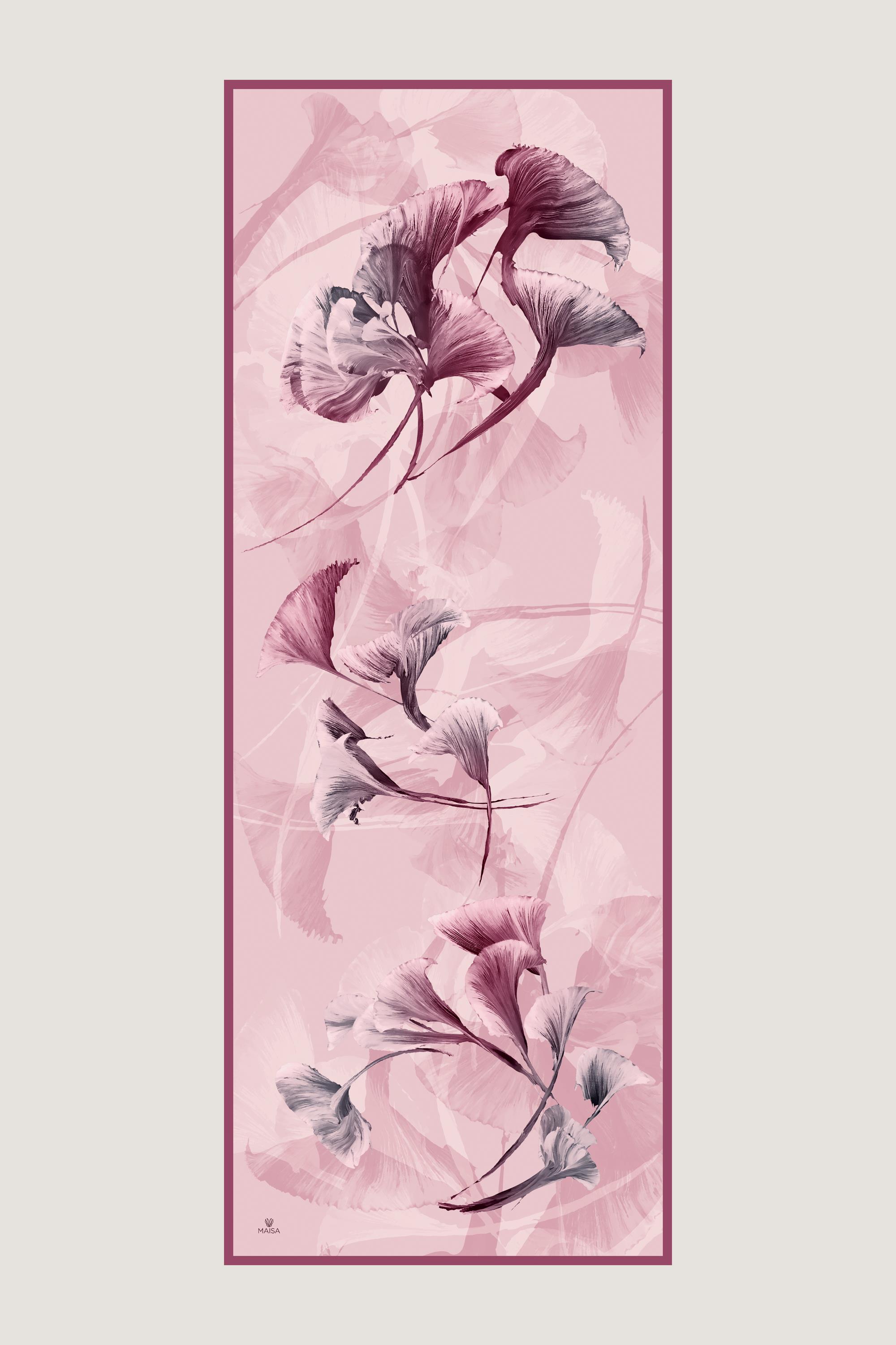 EFZA KREP İPEK ŞAL 70*190 CM - PEMBE
