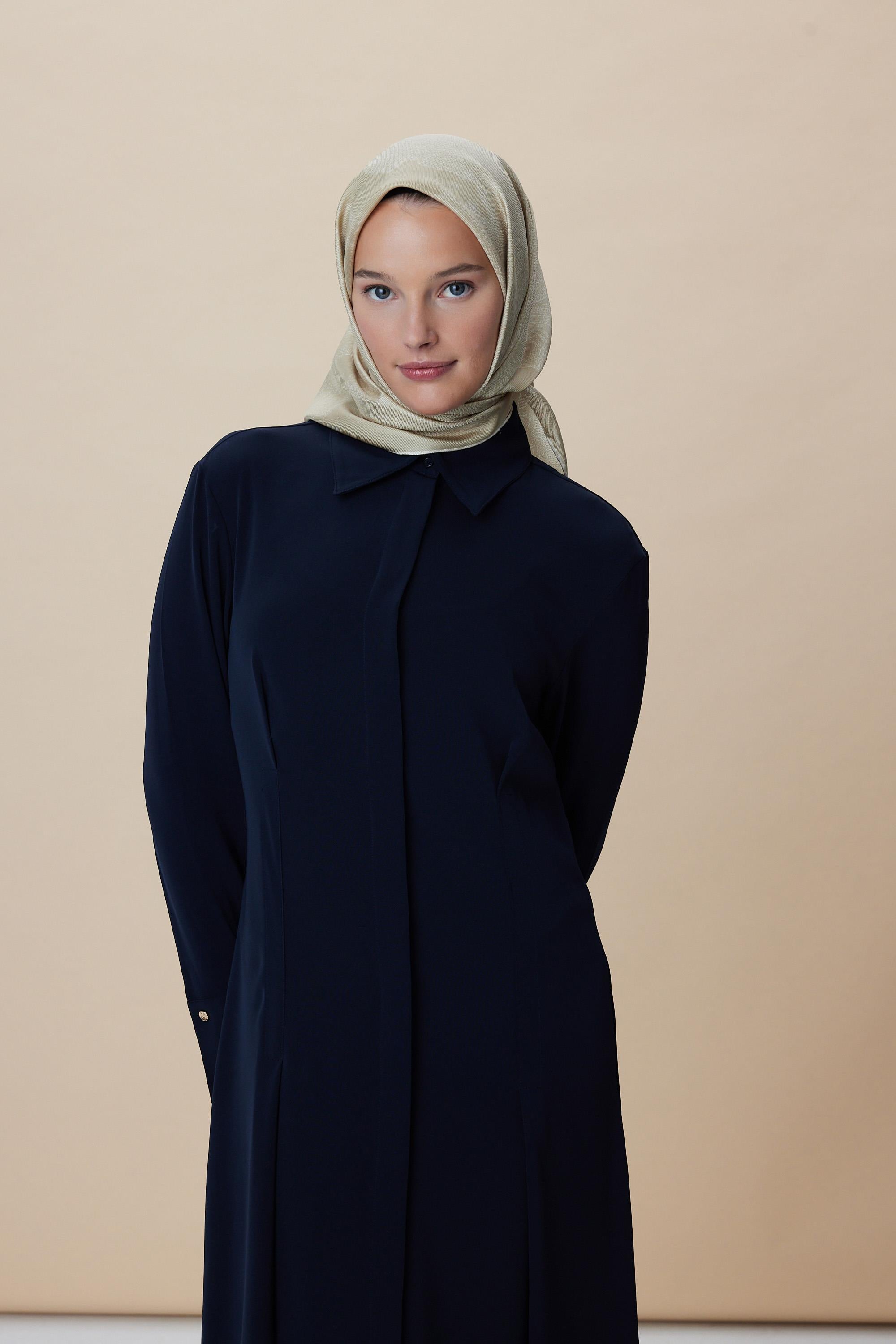 FARAH MULBERRY İPEK EŞARP 90*90 CM - GOLD