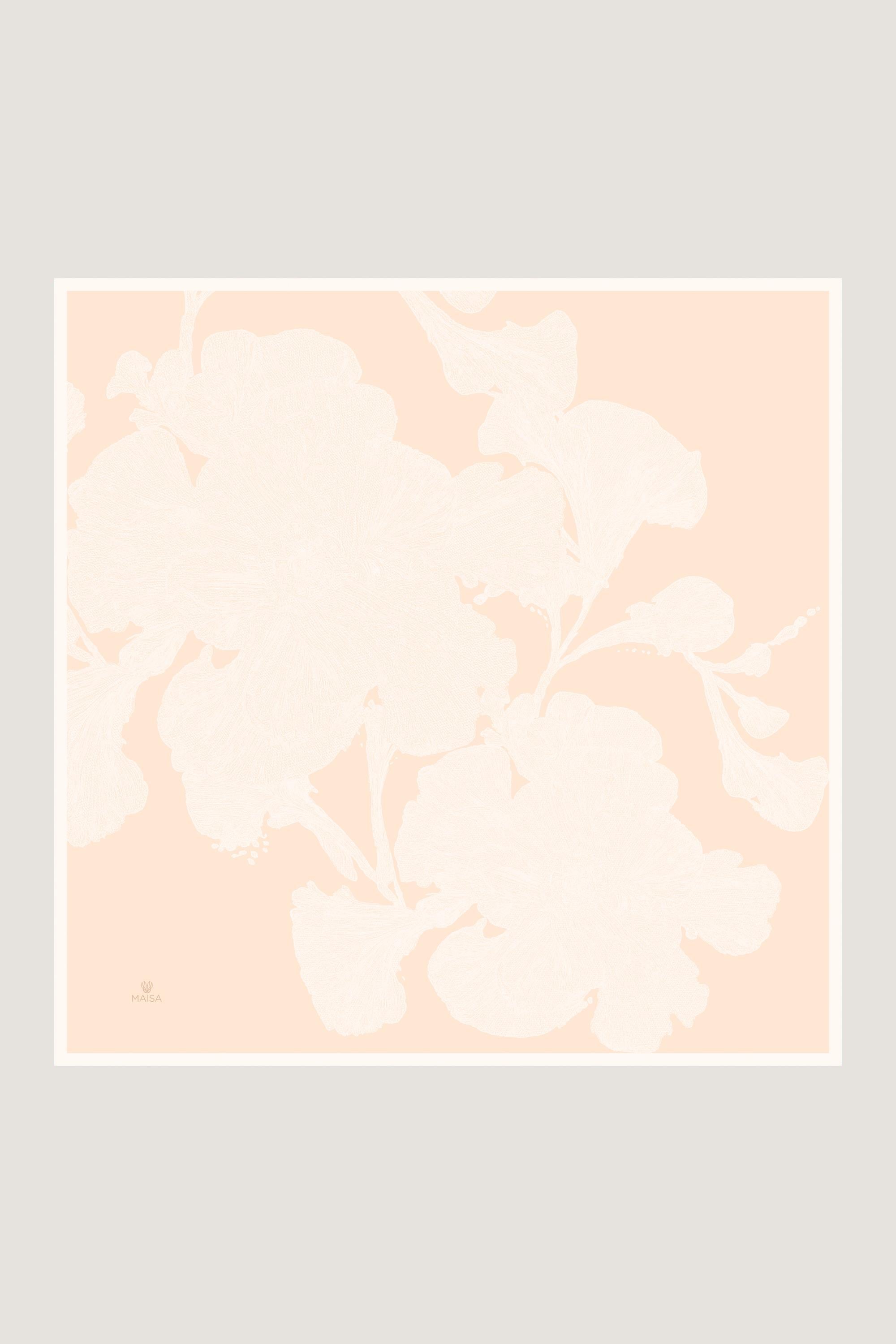 FARAH SURA İPEK EŞARP 90*90 CM - TEN