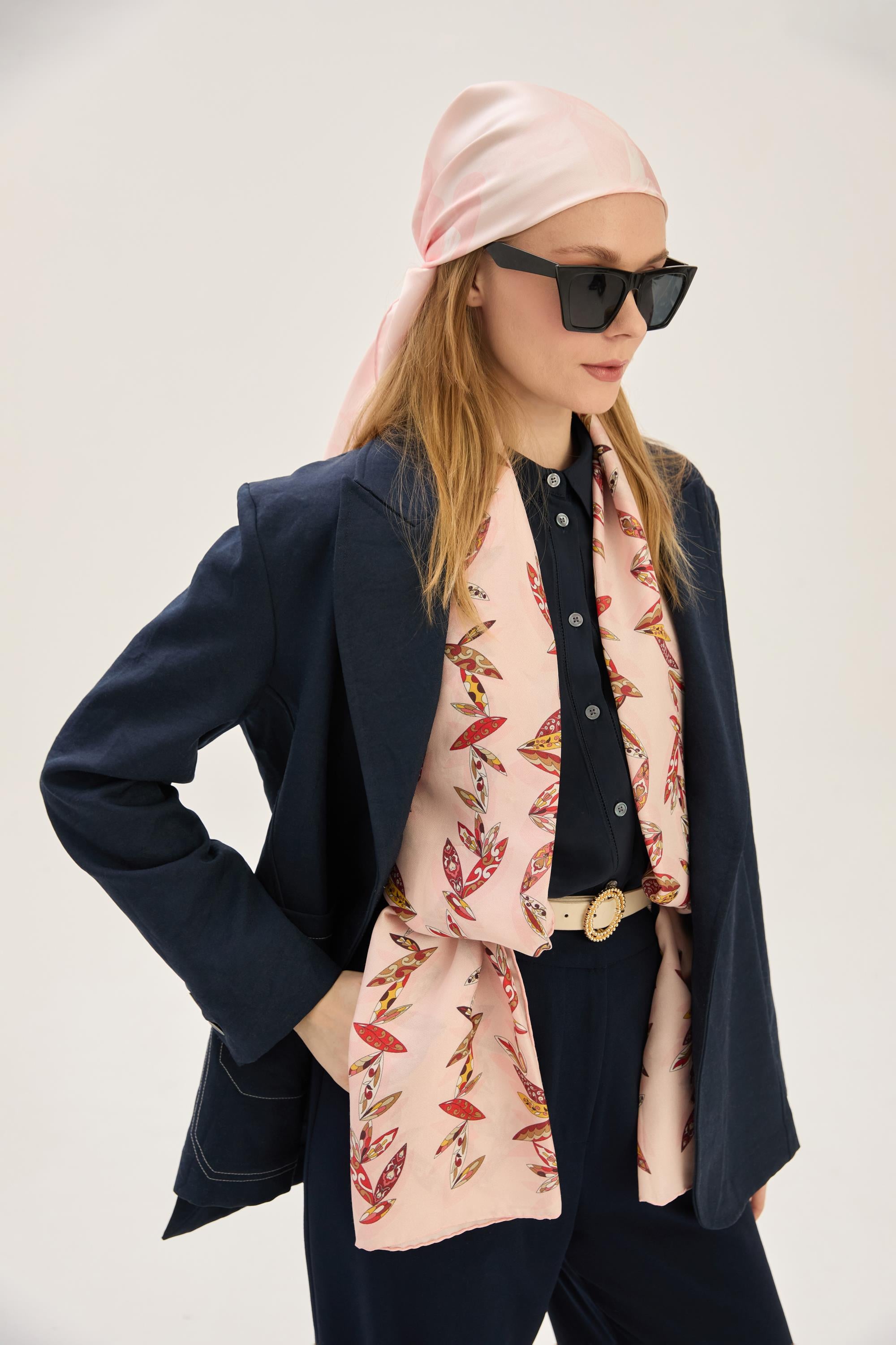 FER PAMUK İPEK ŞAL 70*190 CM - SOMON