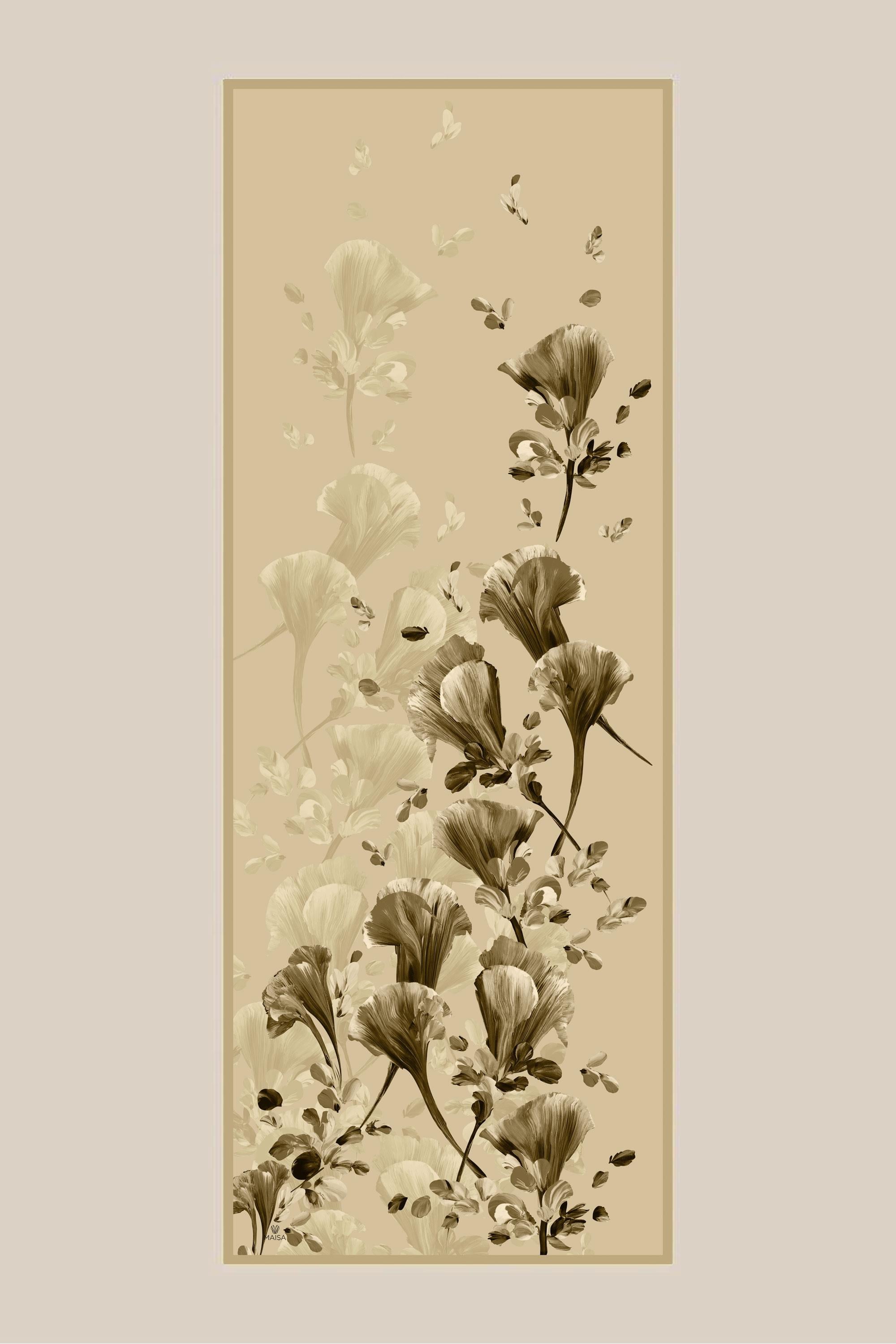 GEM KREP İPEK ŞAL 70*190 CM - TOPRAK