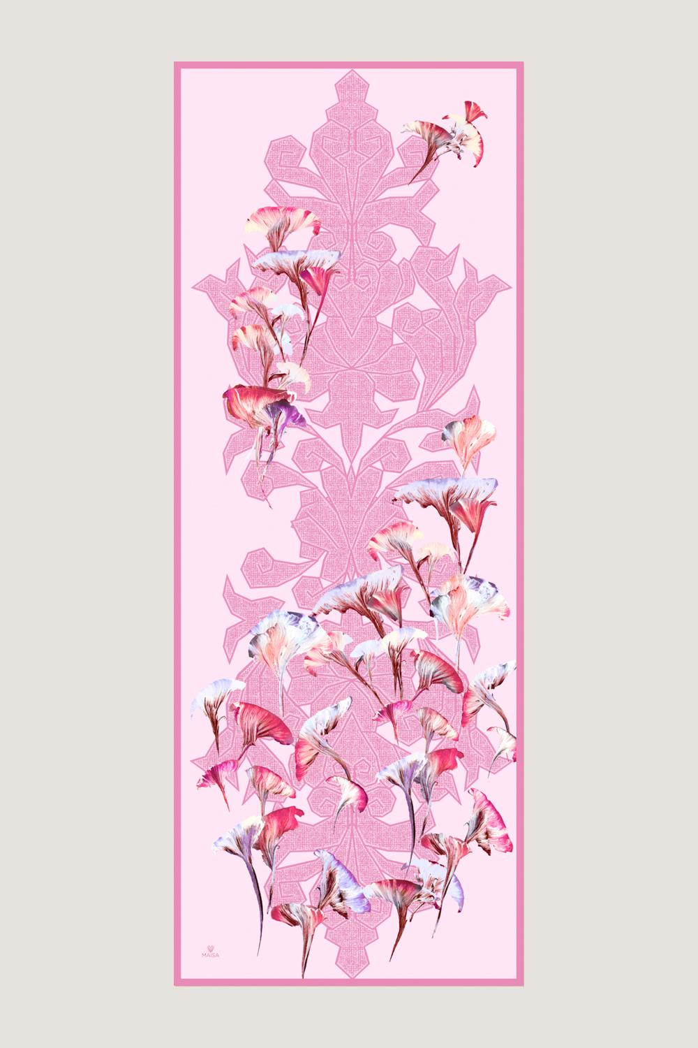 LEMA PAMUK İPEK ŞAL 70*190 CM - PEMBE