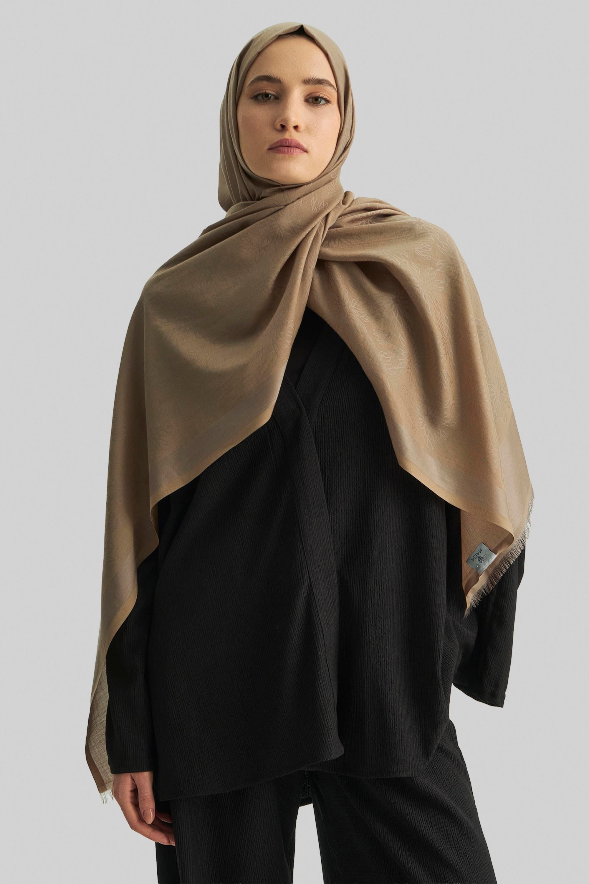 LİZAY PAMUK İPEK ŞAL-CAMEL