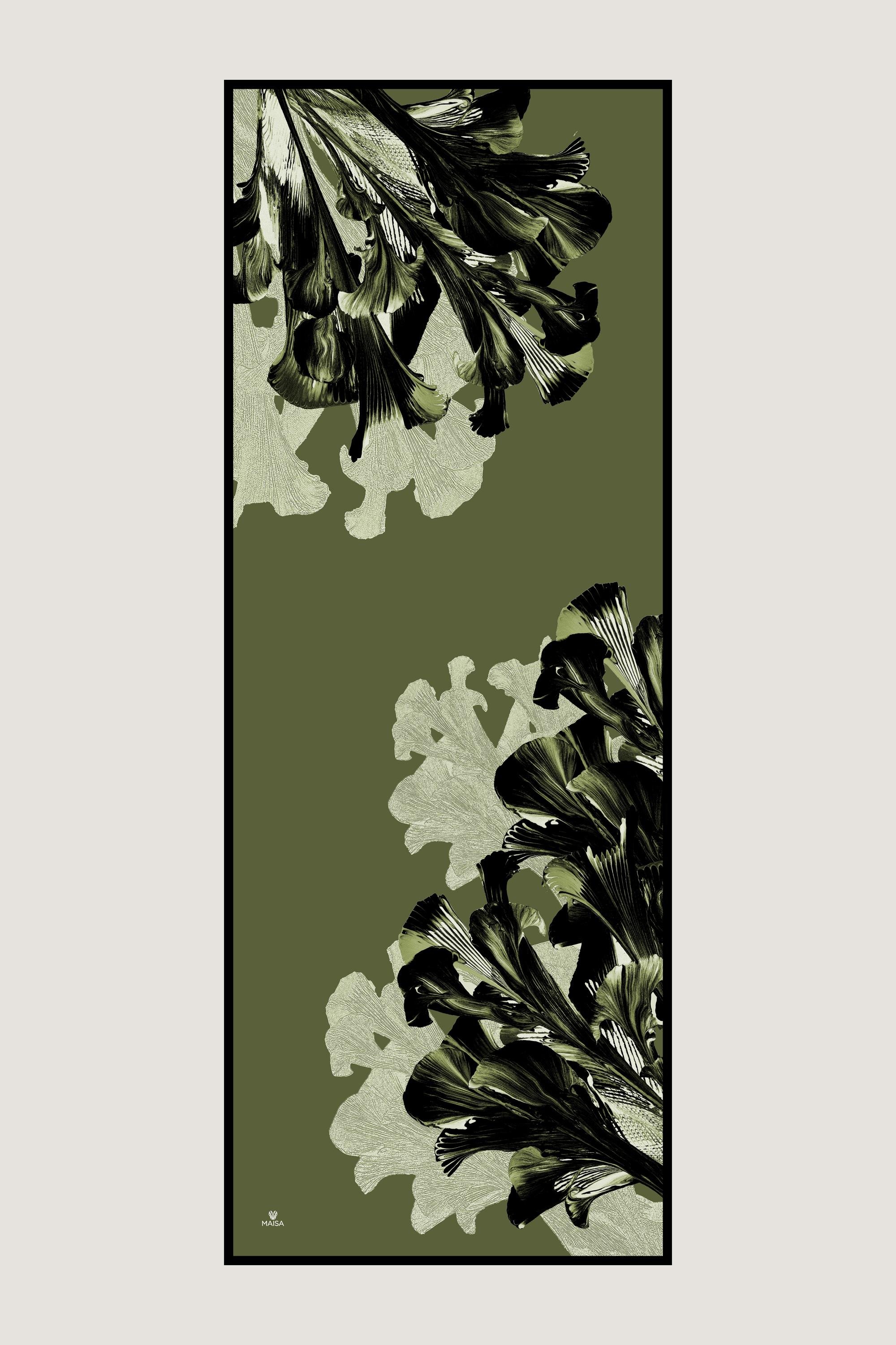 MİRA PAMUK İPEK ŞAL 70*190 CM - YEŞİL