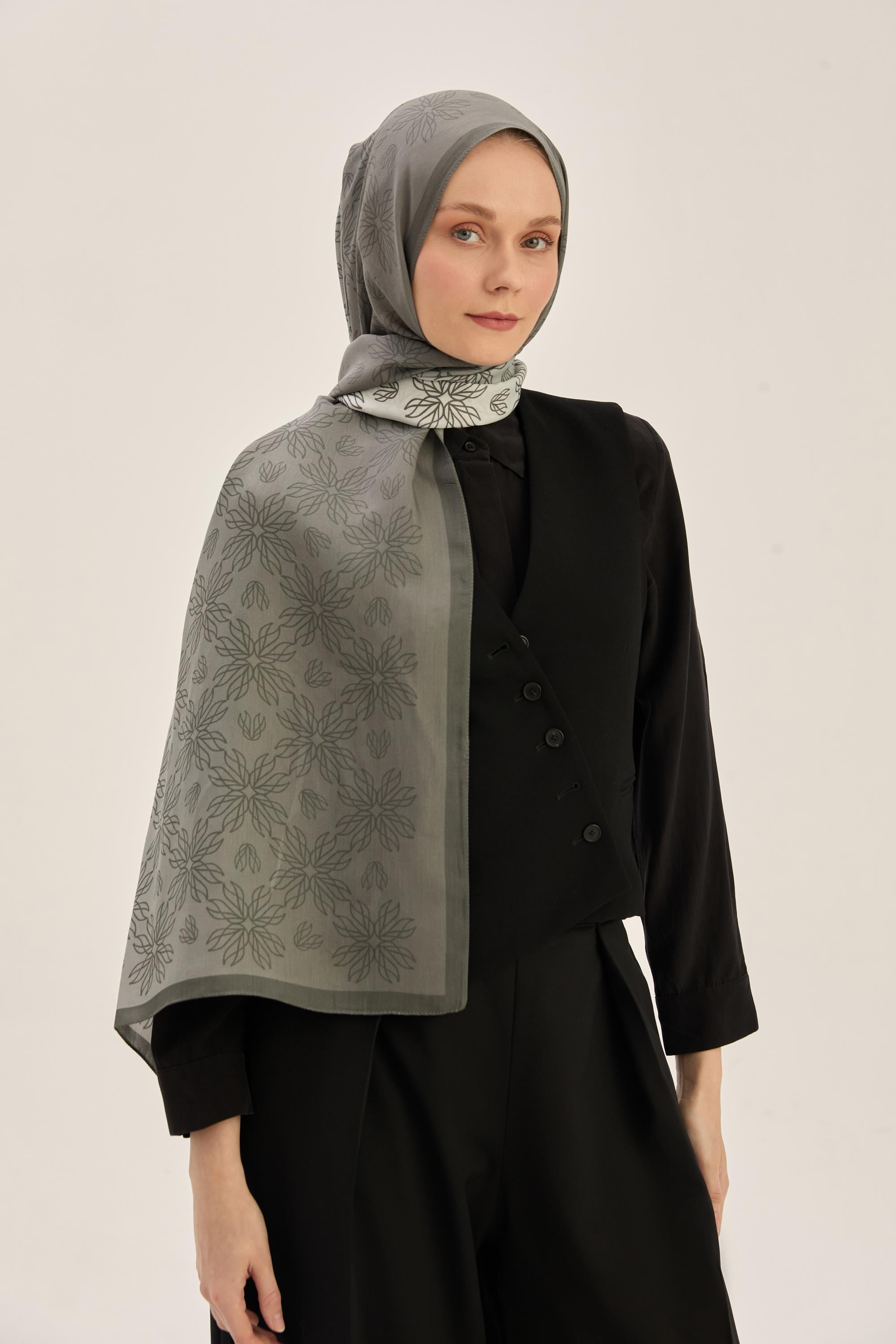 NEVA FLOŞ VİSKON 70*190 CM ŞAL - ANTRASİT