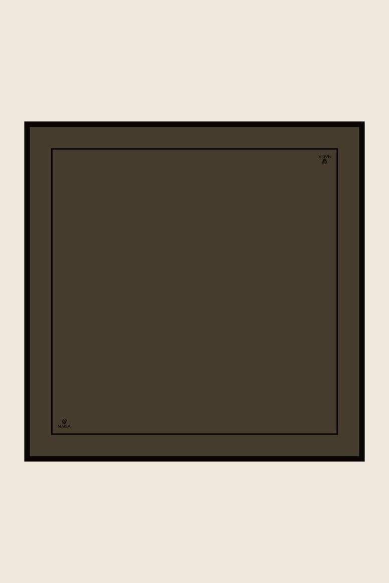 PAK TİVİL İPEK EŞARP 90*90 CM - KAHVERENGİ