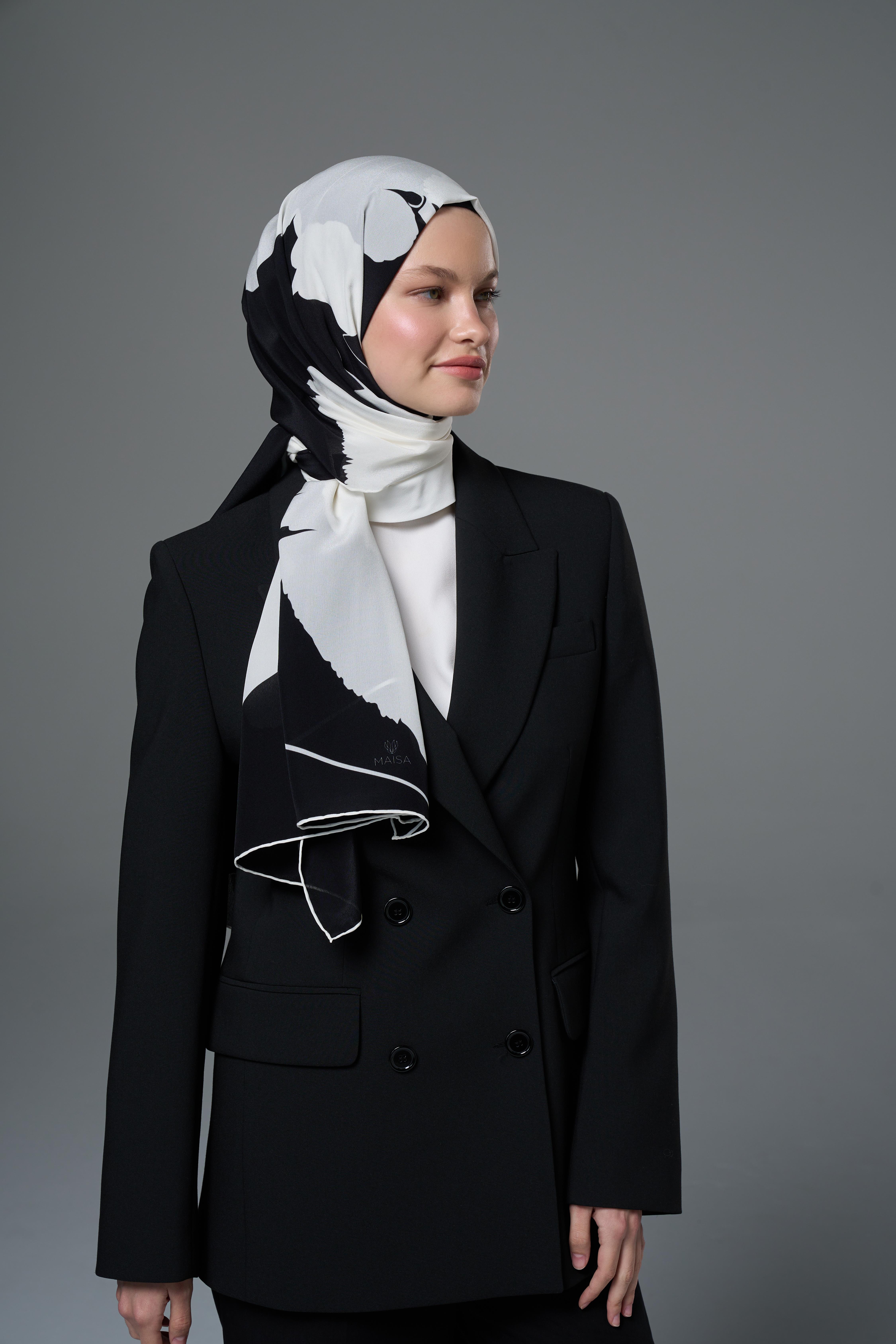 SAF KREP İPEK ŞAL 70*190 – EKRU