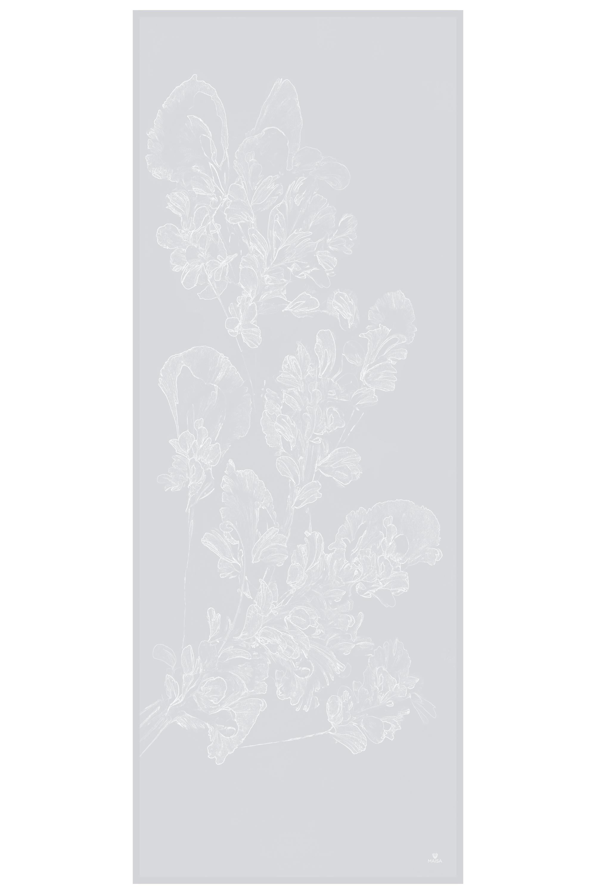 SAYE KREP İPEK ŞAL 70*190 - AÇIK GRİ