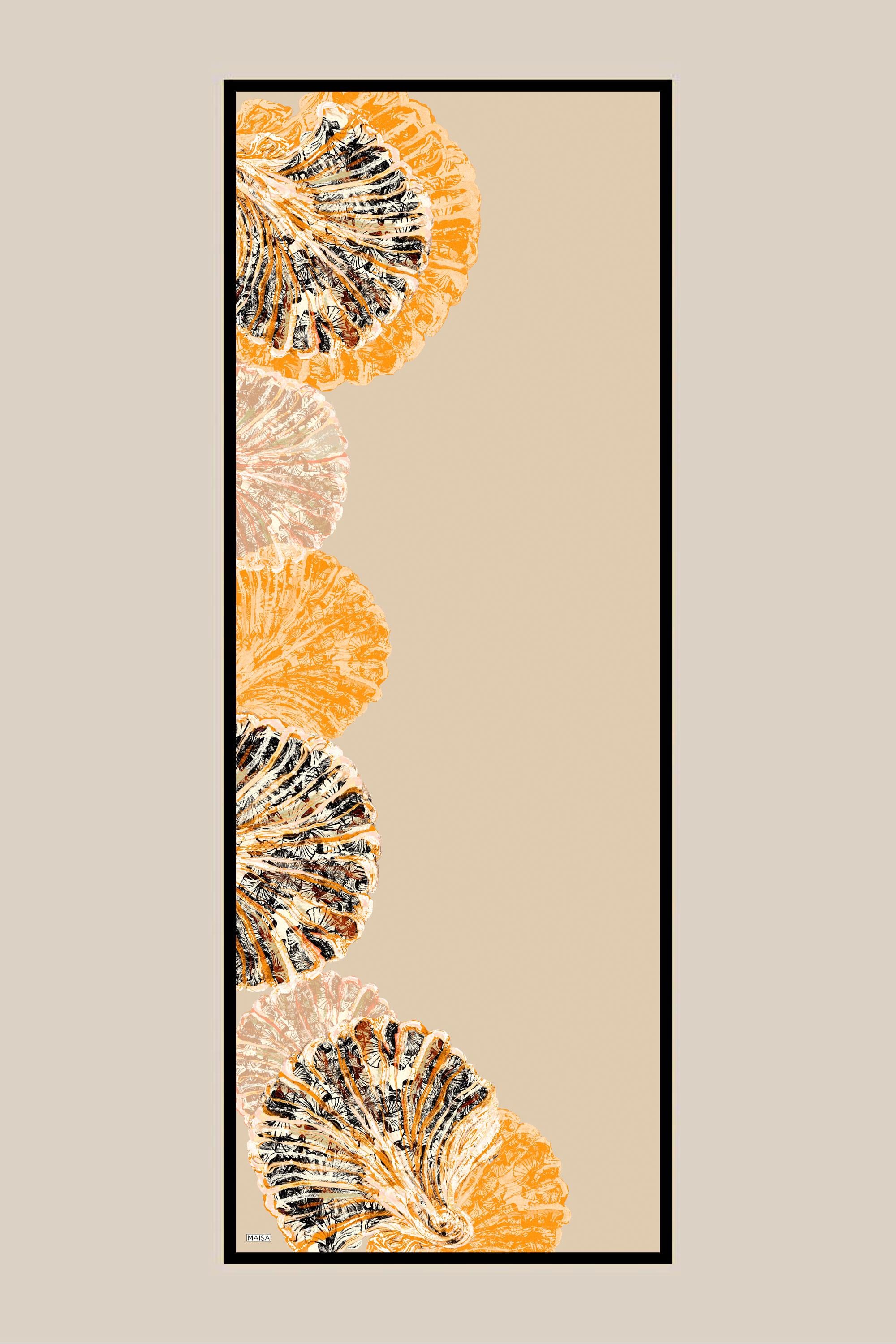 SAYRA KREP İPEK ŞAL 70*190 CM - BEJ