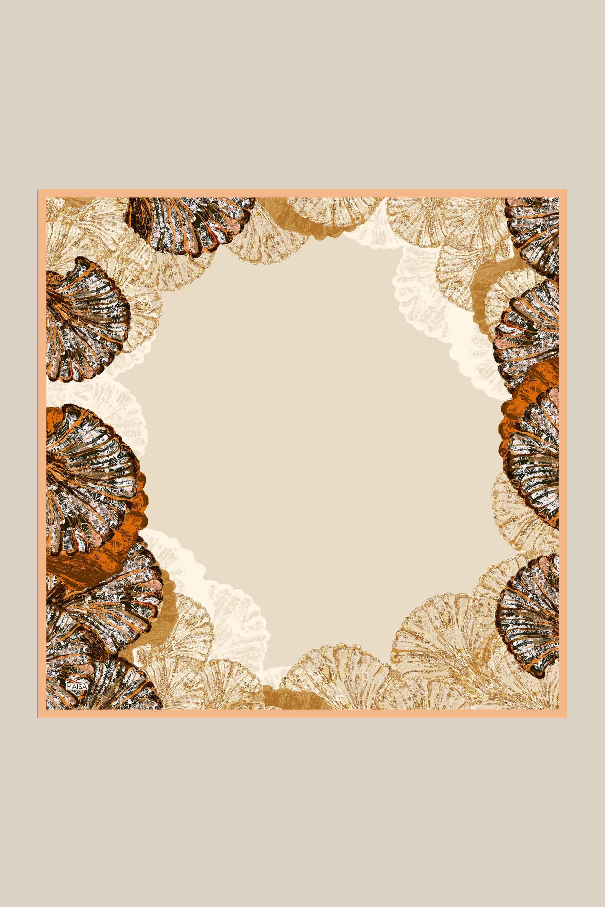 SAYRA MULBERRY İPEK EŞARP 90*90 CM - BEJ