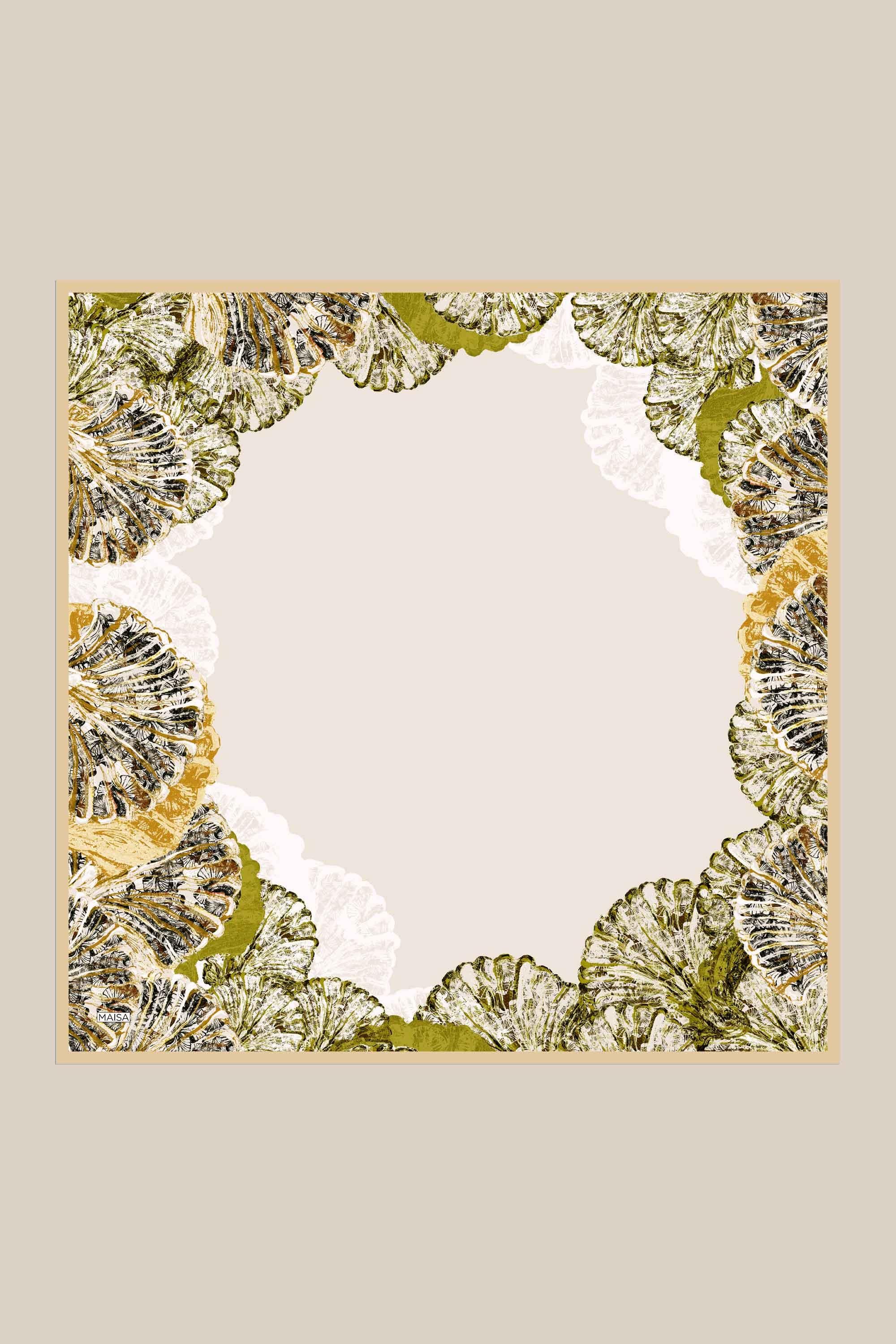 SAYRA MULBERRY İPEK EŞARP 90*90 CM - YEŞİL