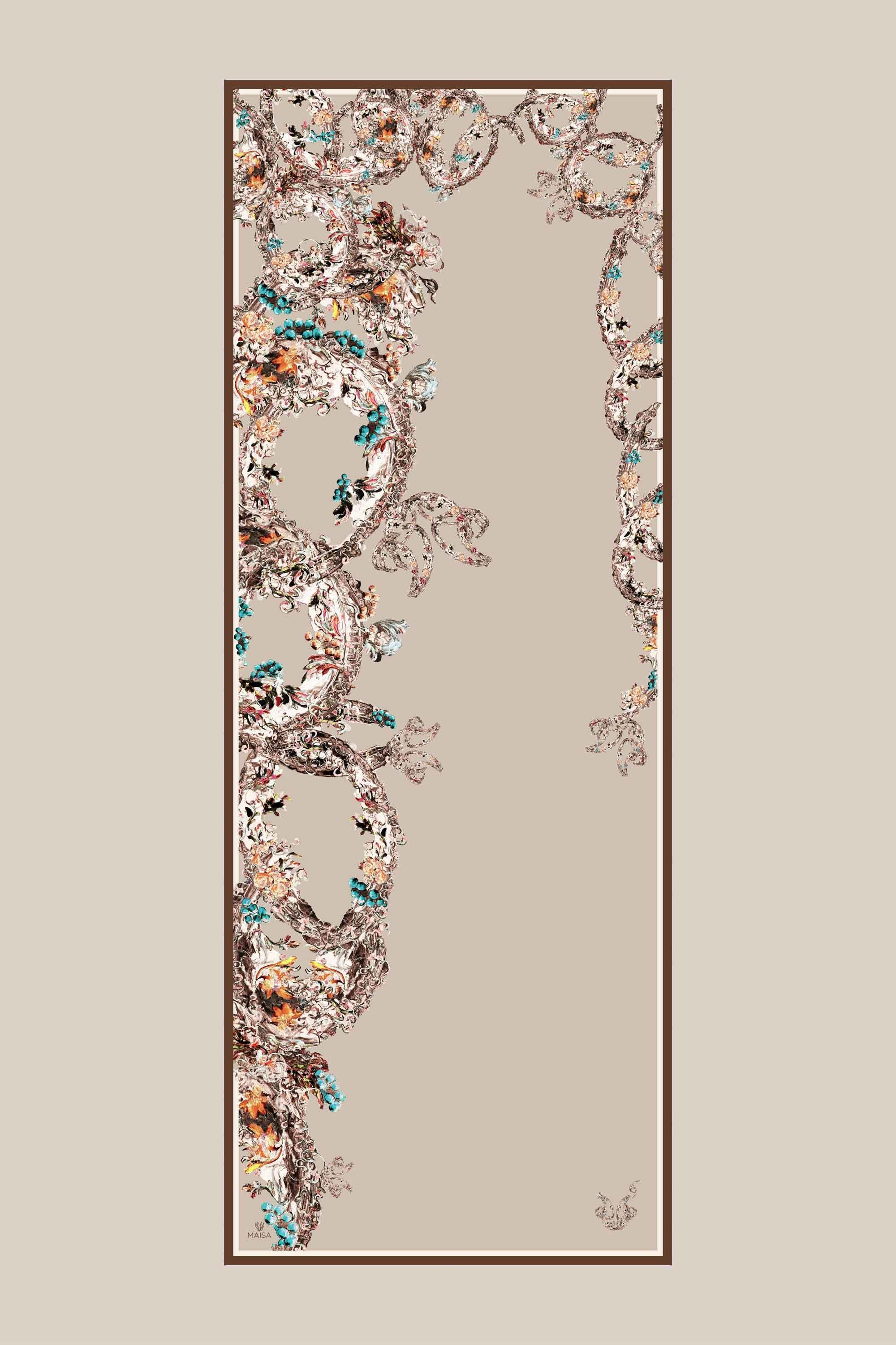 ŞEBNEM FLOŞ VİSKON ŞAL 70*190 CM - VİZON