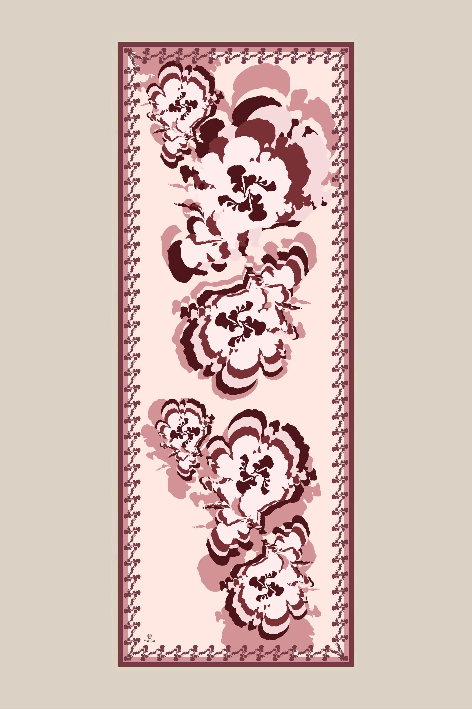 SEDA KREP İPEK ŞAL 70*190 CM - PUDRA PEMBE