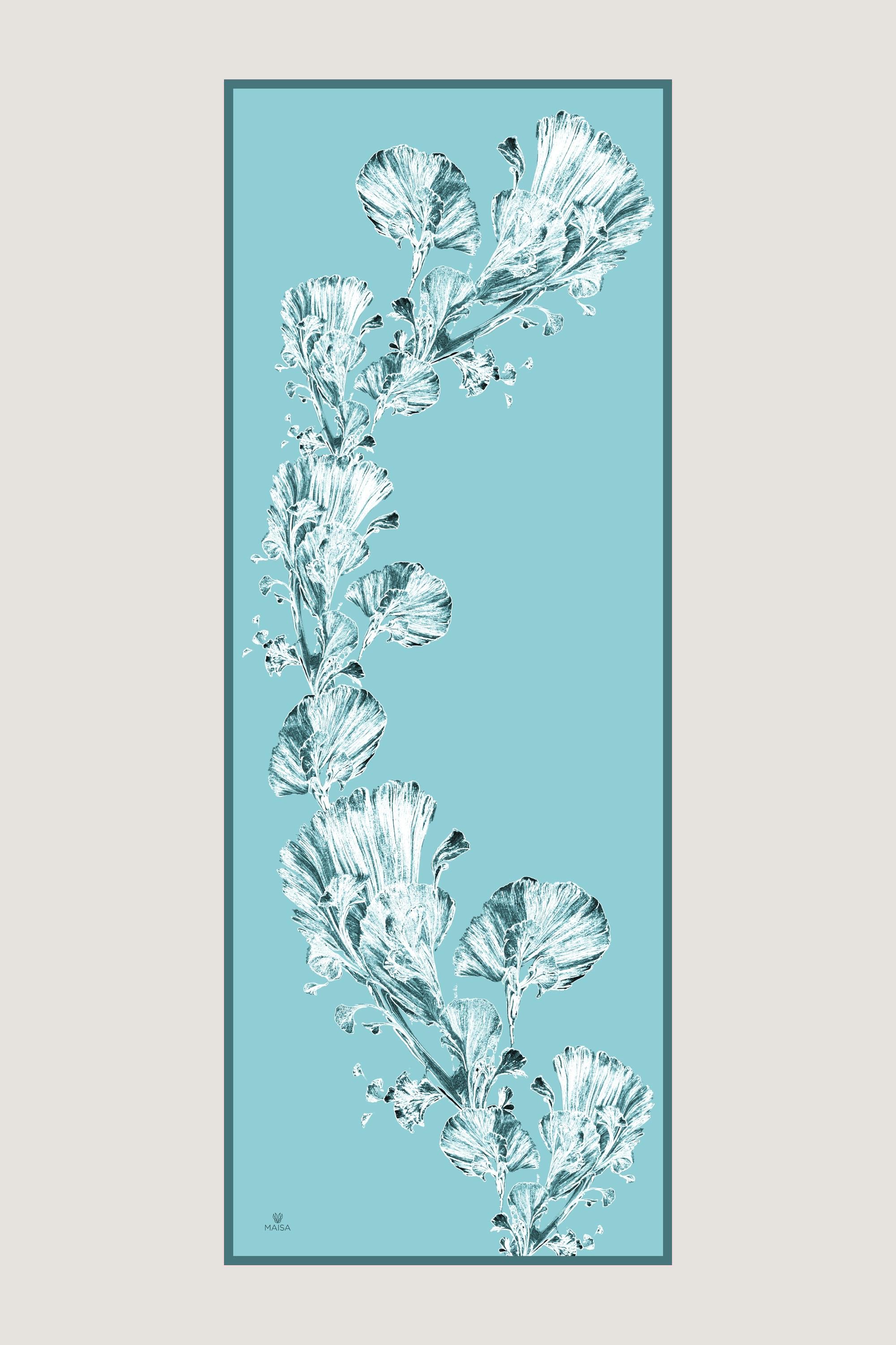 ŞEMS PAMUK İPEK ŞAL 70*190 CM - TURKUAZ