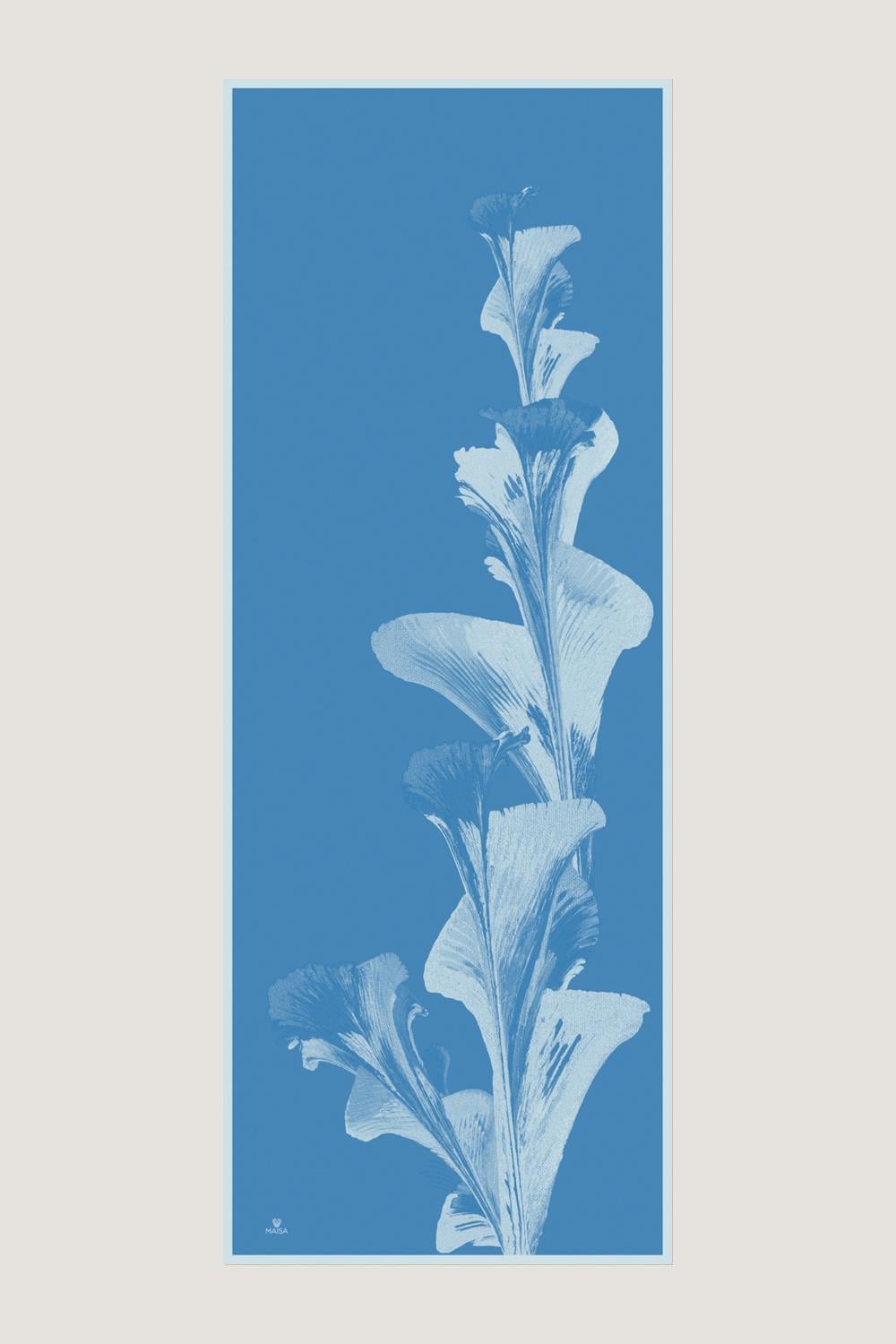 ŞULE PAMUK İPEK ŞAL 70*190 CM - MAVİ