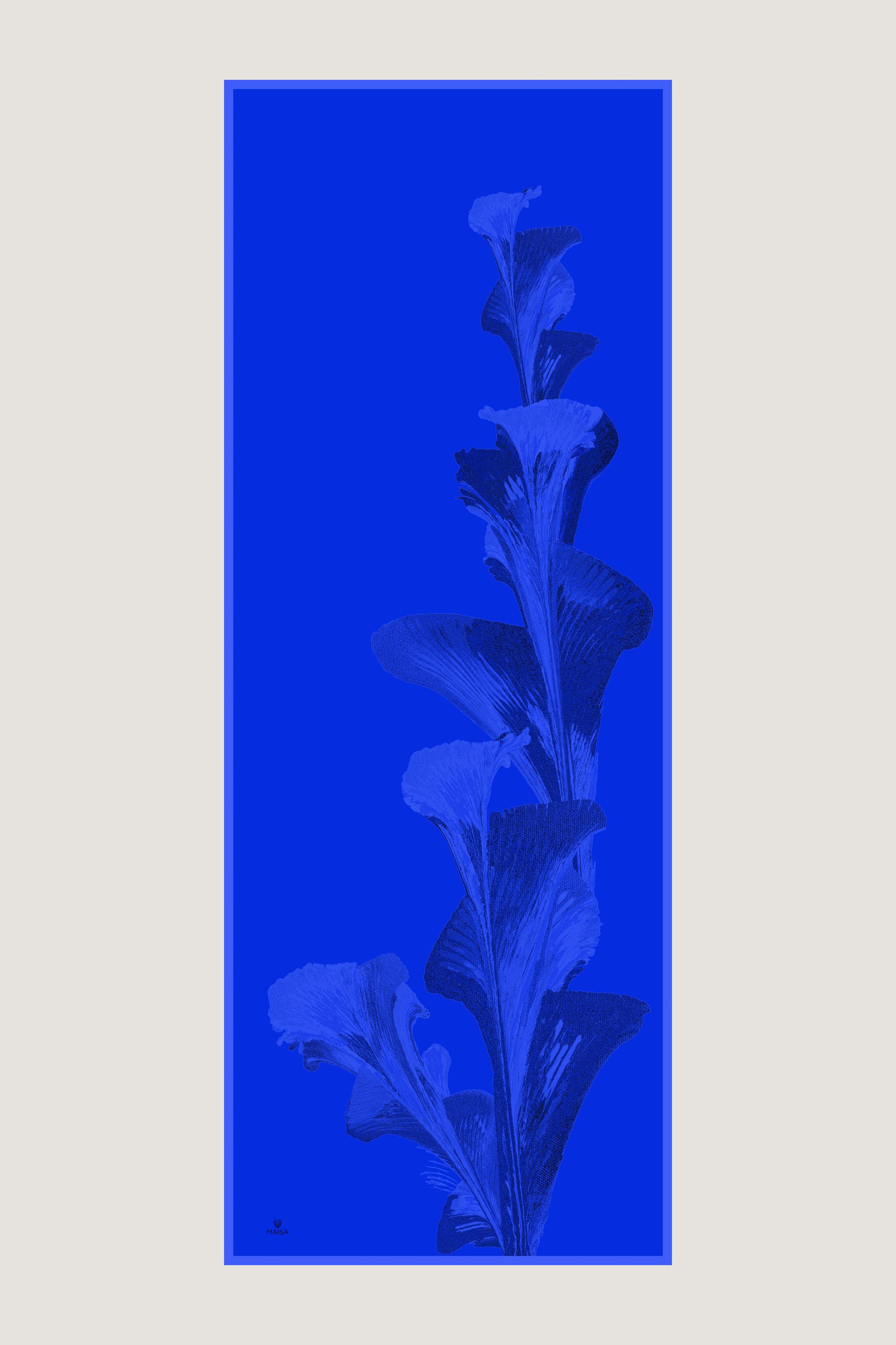 ŞULE PAMUK İPEK ŞAL 70*190 CM - SAKS