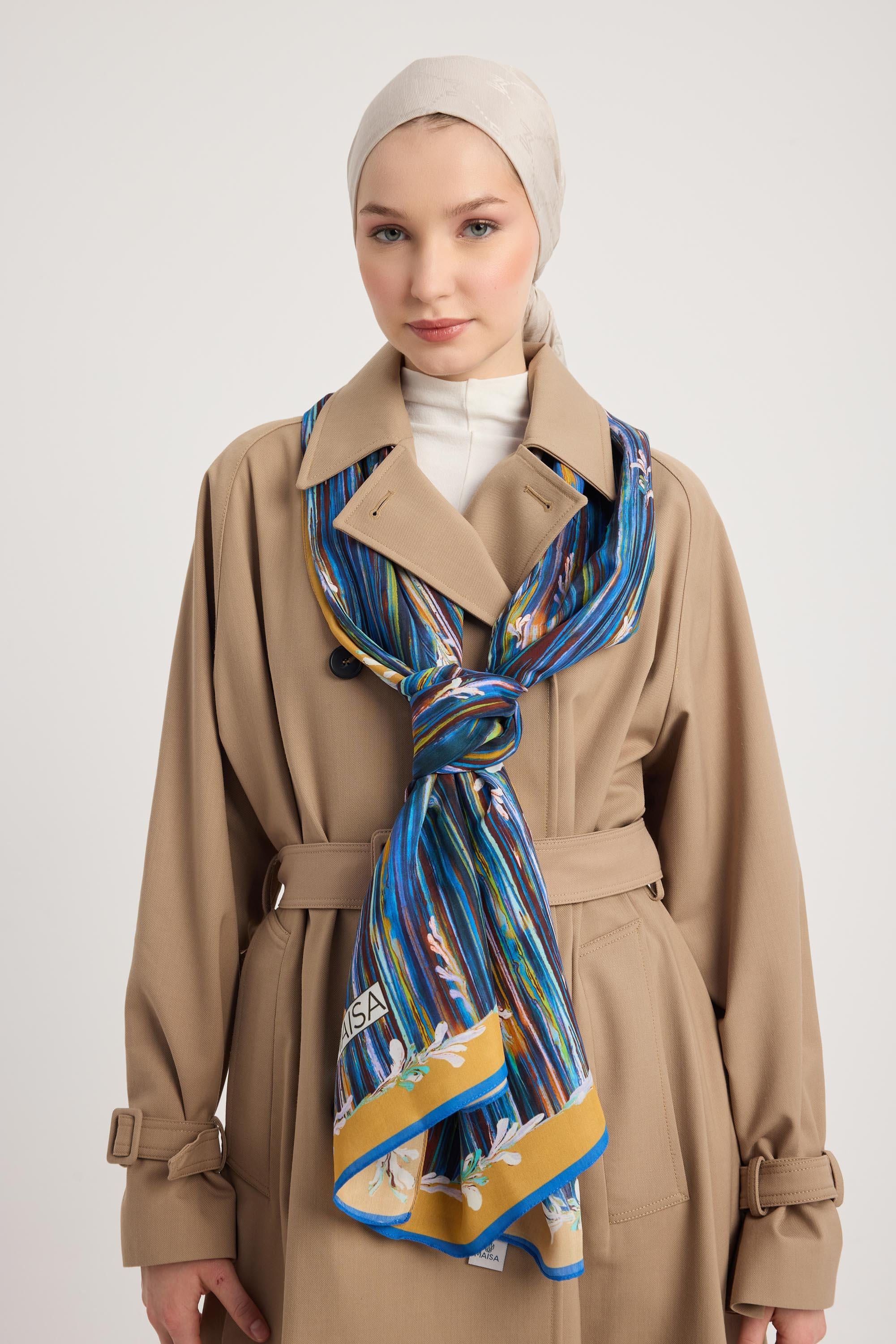 SUZEN FLOŞ VİSKON ŞAL 70*190 CM - CAMEL