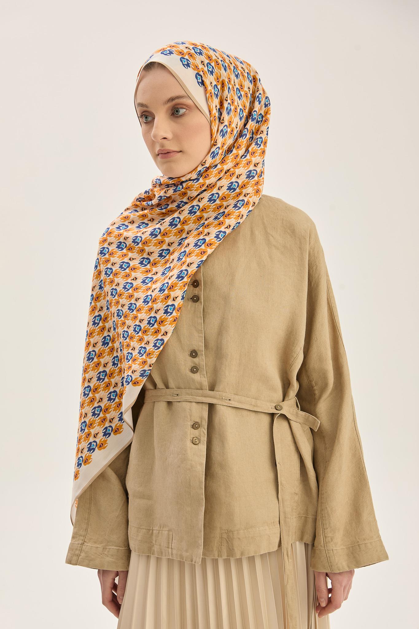 TAN FLOŞ VİSKON 70*190CM ŞAL - BEJ 