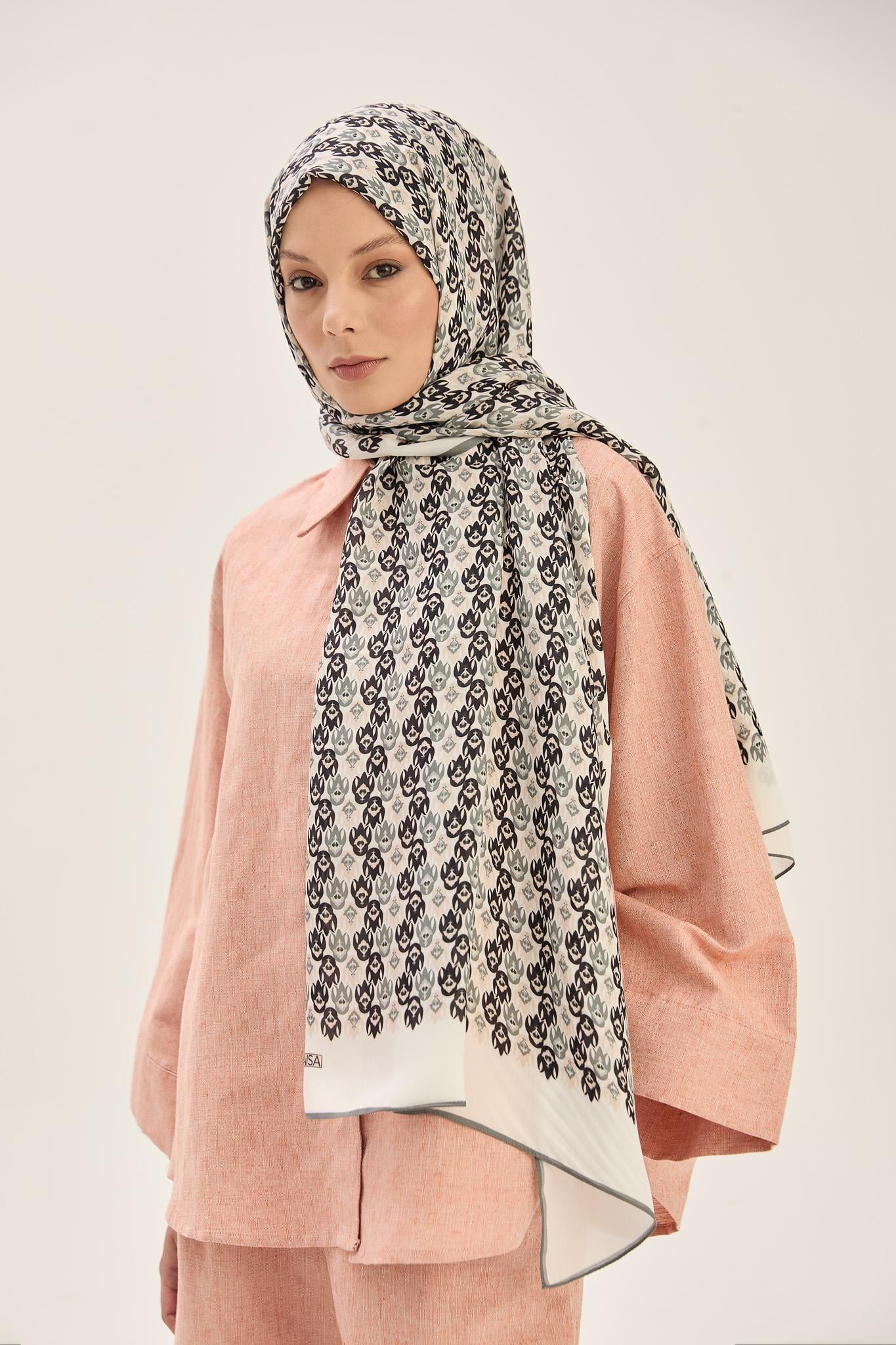 TAN FLOŞ VİSKON 70*190CM ŞAL - GRİ 