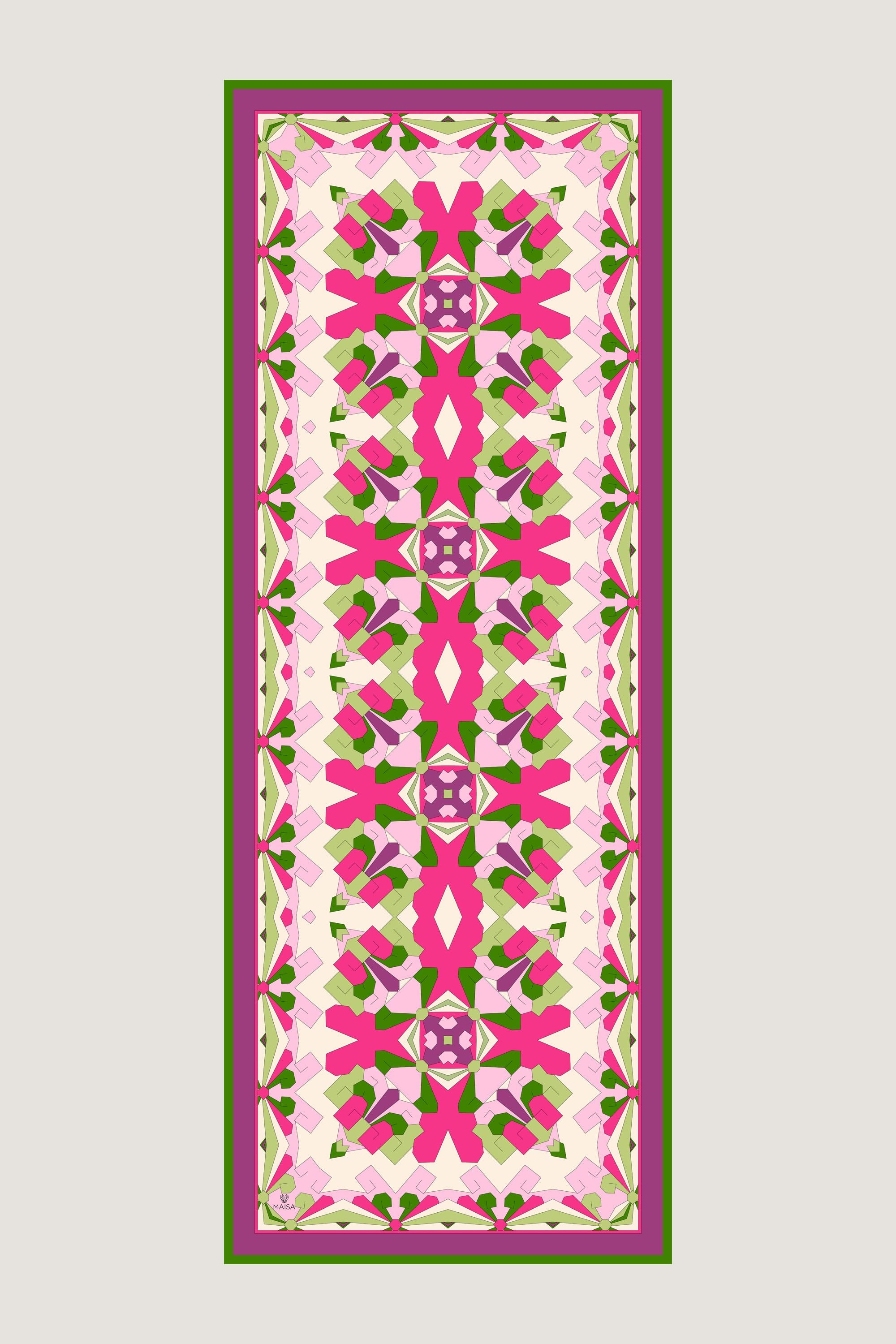 TARA PAMUK İPEK ŞAL 70*190 CM - PEMBE