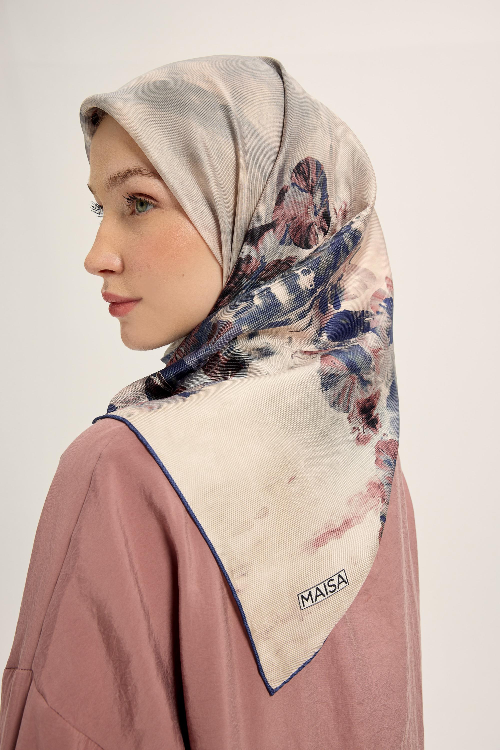 YONCA MULBERRY İPEK EŞARP 90*90 CM - GÜLKURUSU