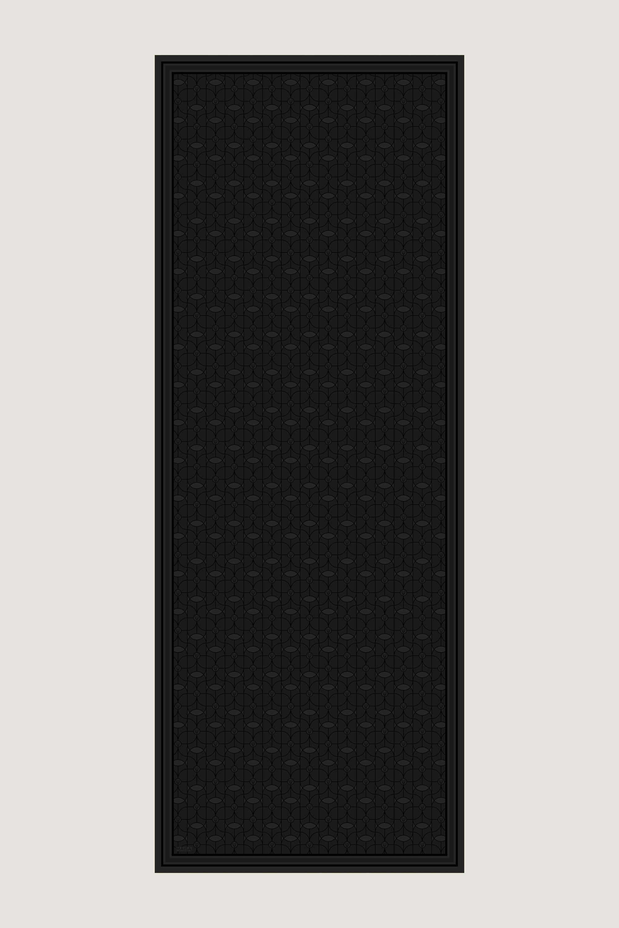 ZERRE KREP İPEK ŞAL 70*190 CM - SİYAH