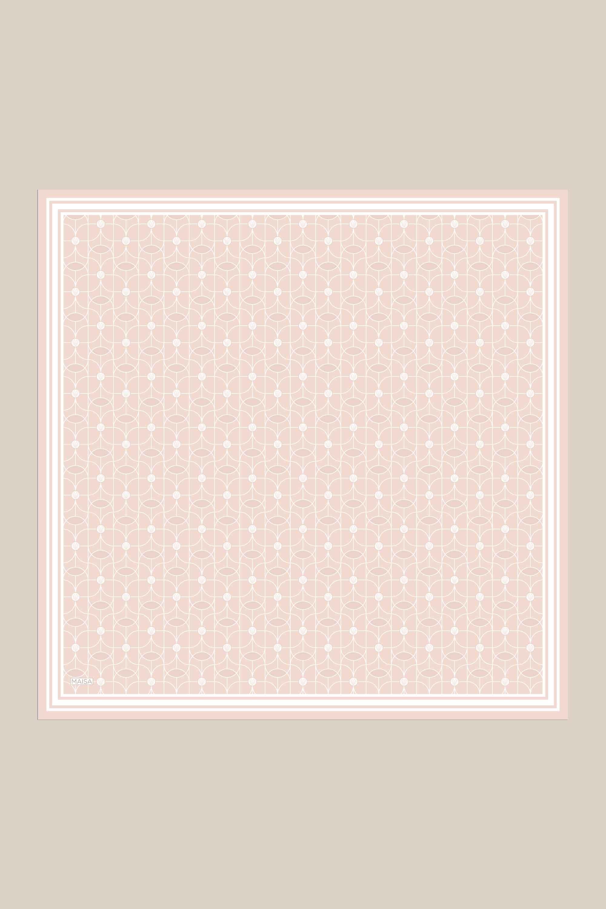 ZERRE TİVİL İPEK EŞARP 90*90 CM - PUDRA PEMBE