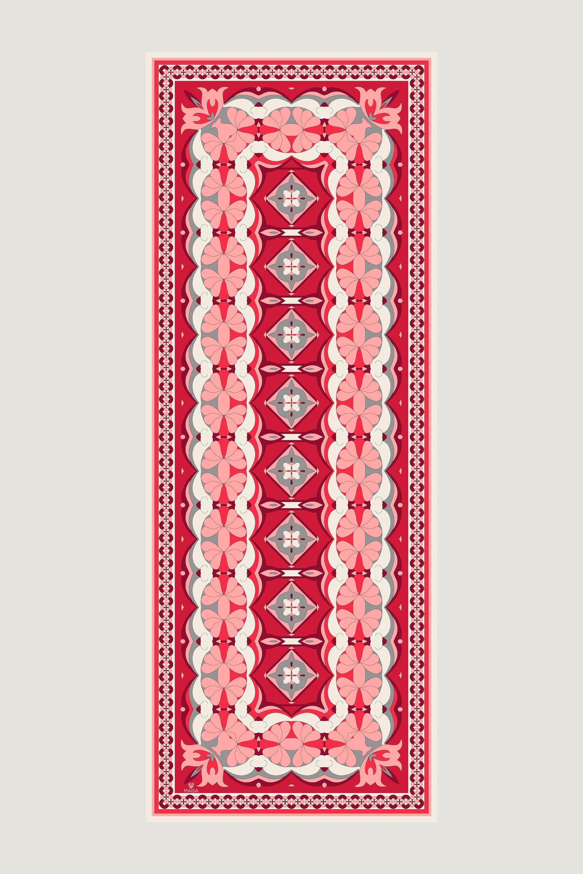 ZEYN PAMUK İPEK ŞAL 70*190 CM - PEMBE