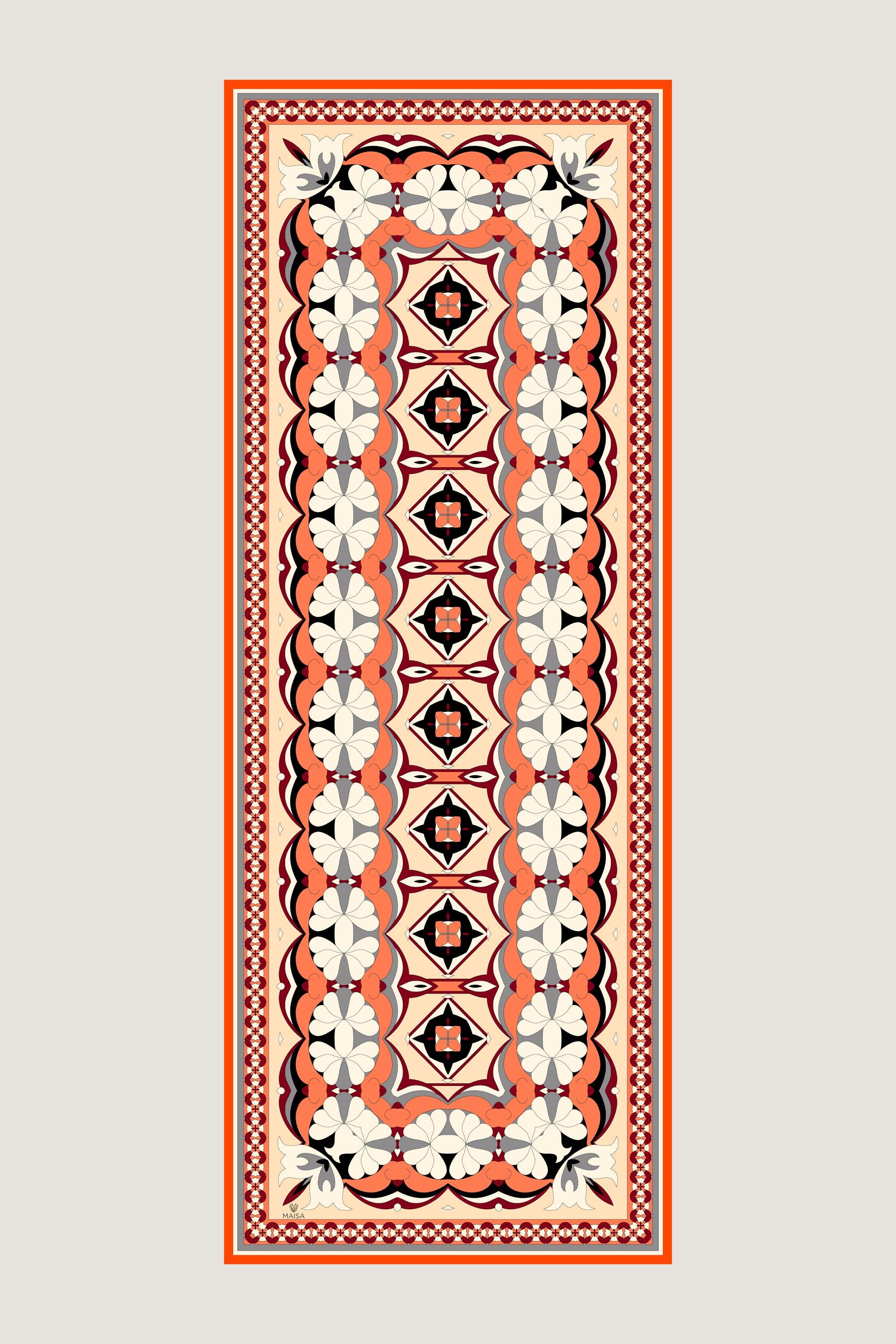 ZEYN PAMUK İPEK ŞAL 70*190 CM - TABA
