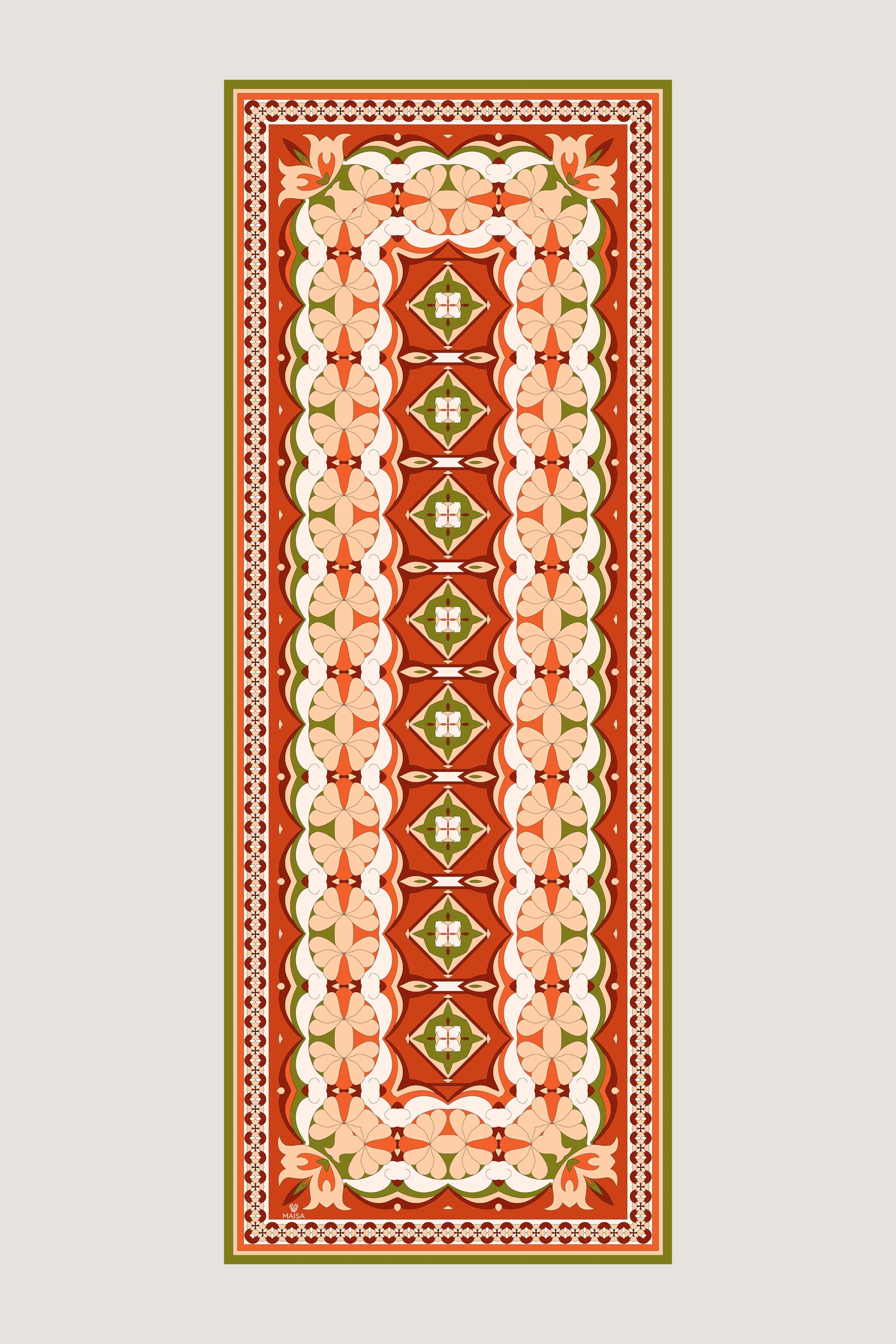 ZEYN YÜN İPEK ŞAL 70*190 CM - TURUNCU