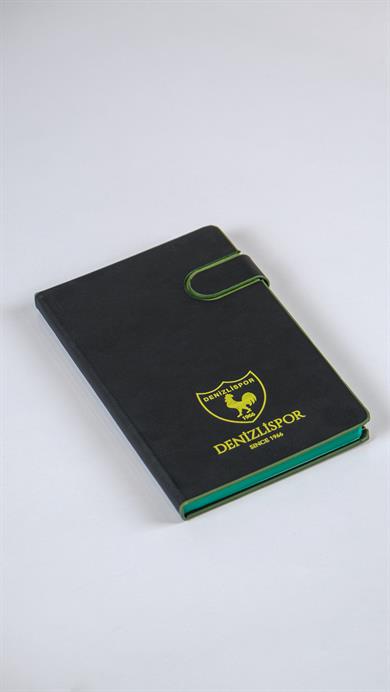 Denizlispor Siyah kapakli Bloknot 15x23 