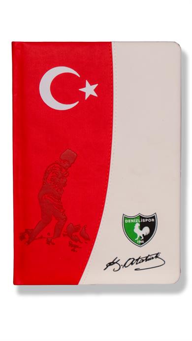 Denizlispor Ataturk defter kirmizi