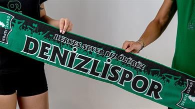 Denizlispor Örgü atkı- Herkes sever biz Ölürüz