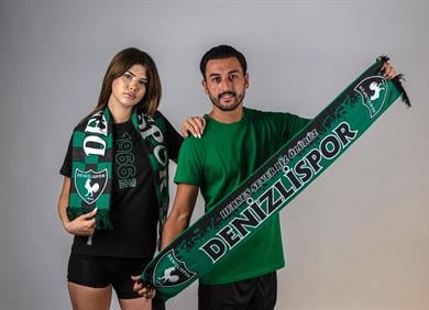 Denizlispor Örgü atkı- Herkes sever biz Ölürüz