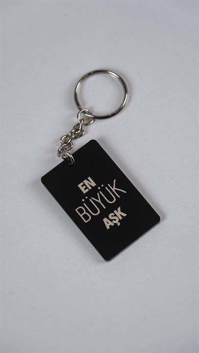 Anahtarlık Siyah- En buyuk Aşk Denizlispor