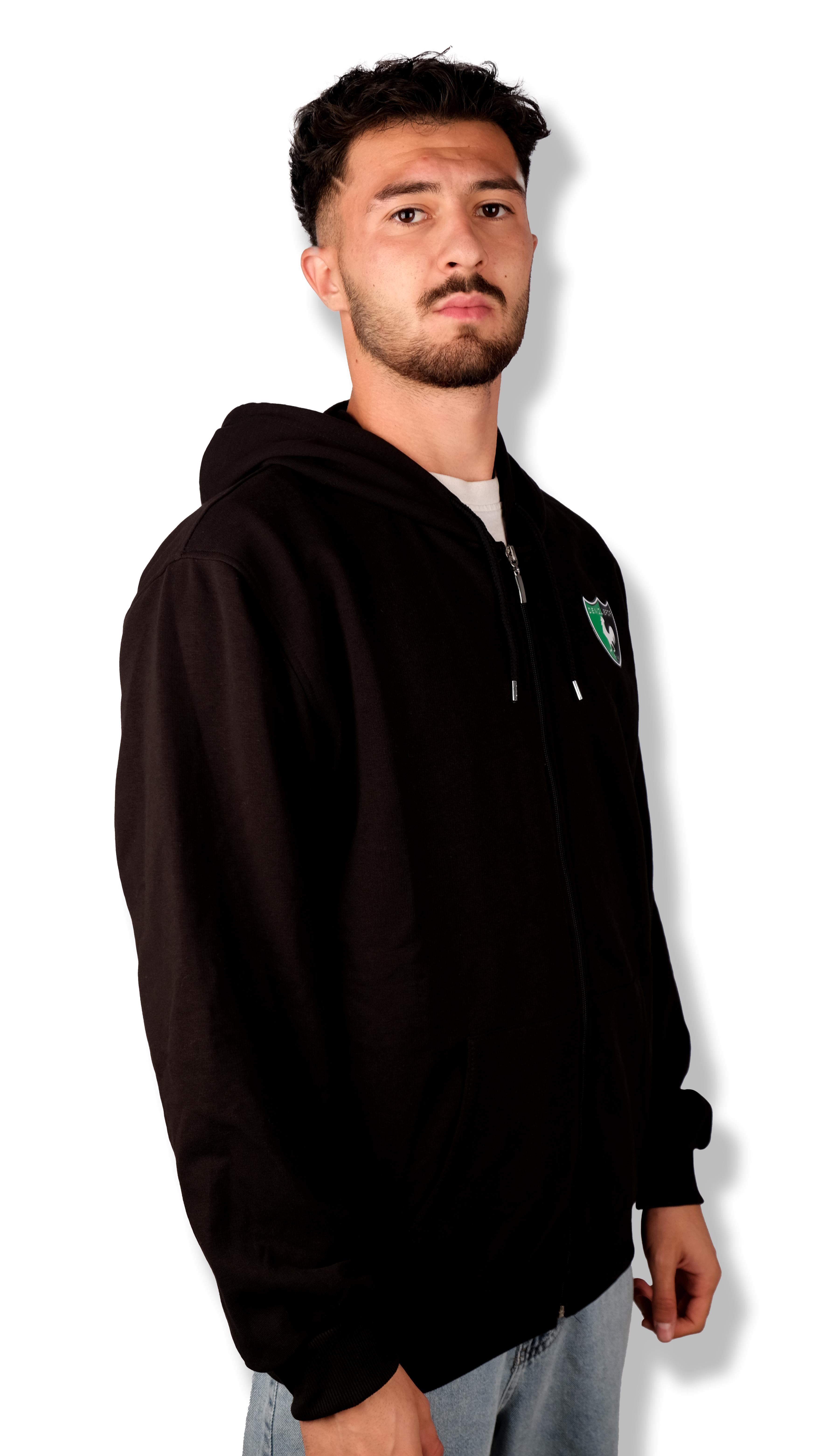 Denizlispor Fermuarlı Sweatshirt siyah