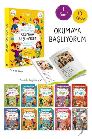 1. Sınıf Okumaya Başlıyorum ANETİL 10 Kitap