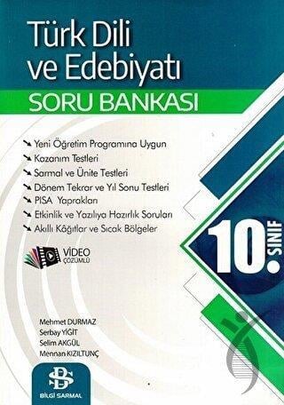 10. Sınıf Türk Dili ve Edebiyatı Soru Bankası Video Çözümlü Bilgi Sarmal Yayınları