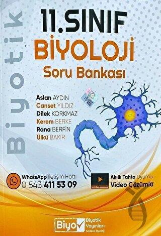 11. Sınıf Biyoloji Soru Bankası Video Çözümlü